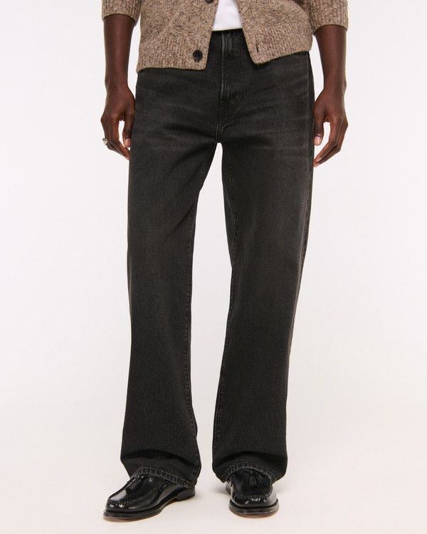 Abercrombie & Fitch Abercrombie baggy black jeans Size US 33 - 1 Thumbnail