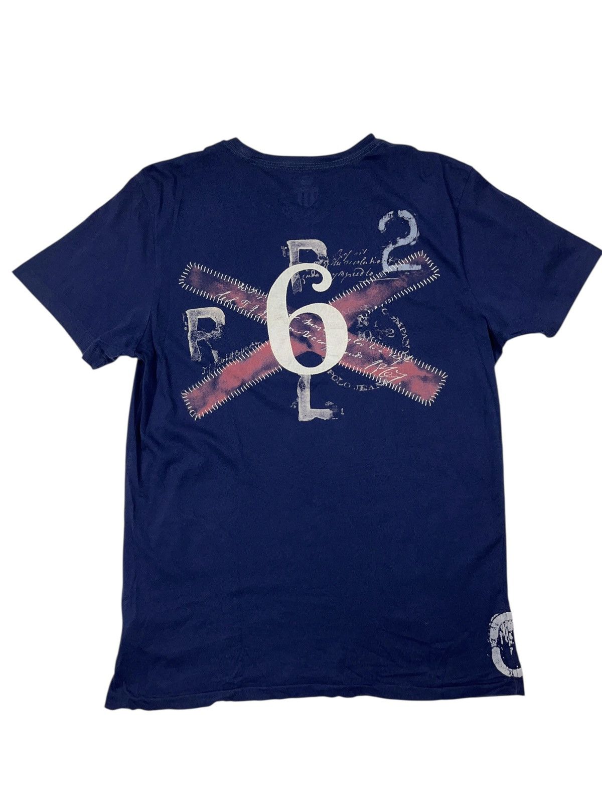 Polo Ralph Lauren Vintage Polo Ralph Lauren Jeans Military 0967 T-shirt Size US M / EU 48-50 / 2 - 1 Thumbnail