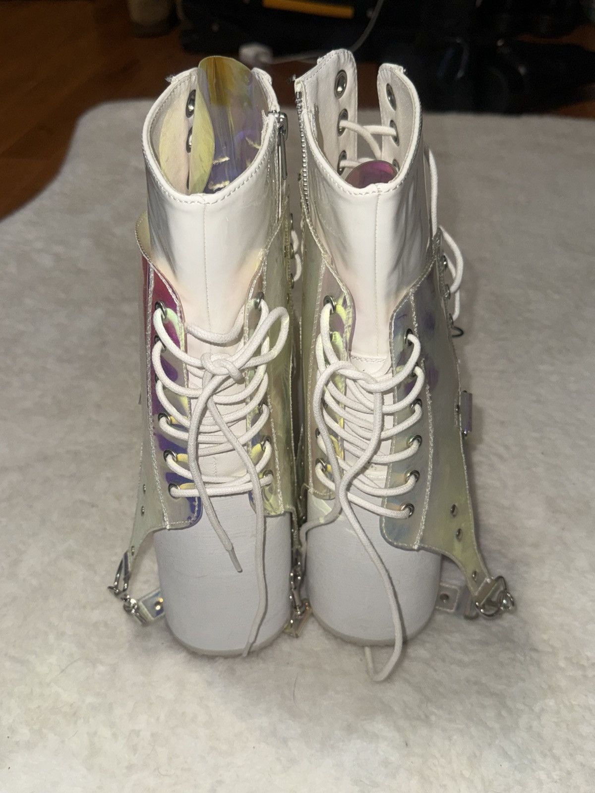 Demonia Cult × New Rock demonia platform boots translucent Size US 12 / IT 42 - 5 Thumbnail