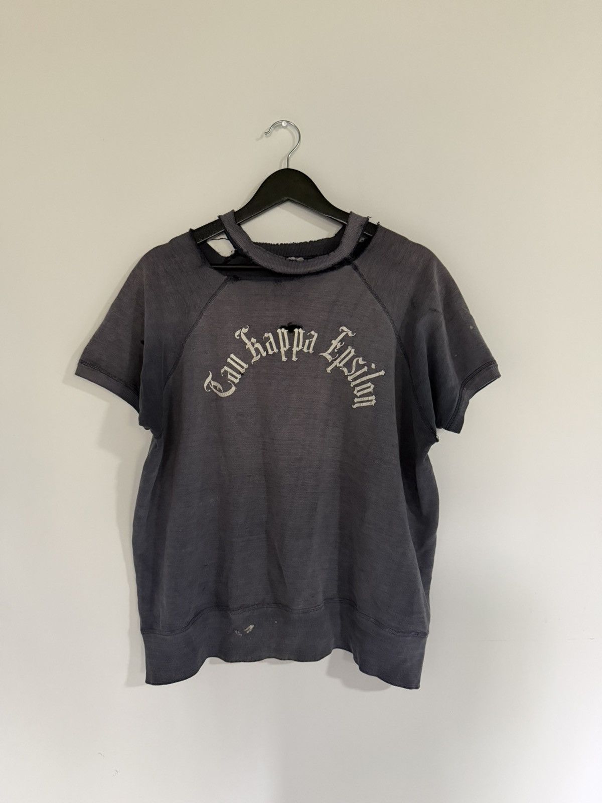 Vintage 60s Thrashed Frat Sweatshirt Size US M / EU 48-50 / 2 - 1 Thumbnail