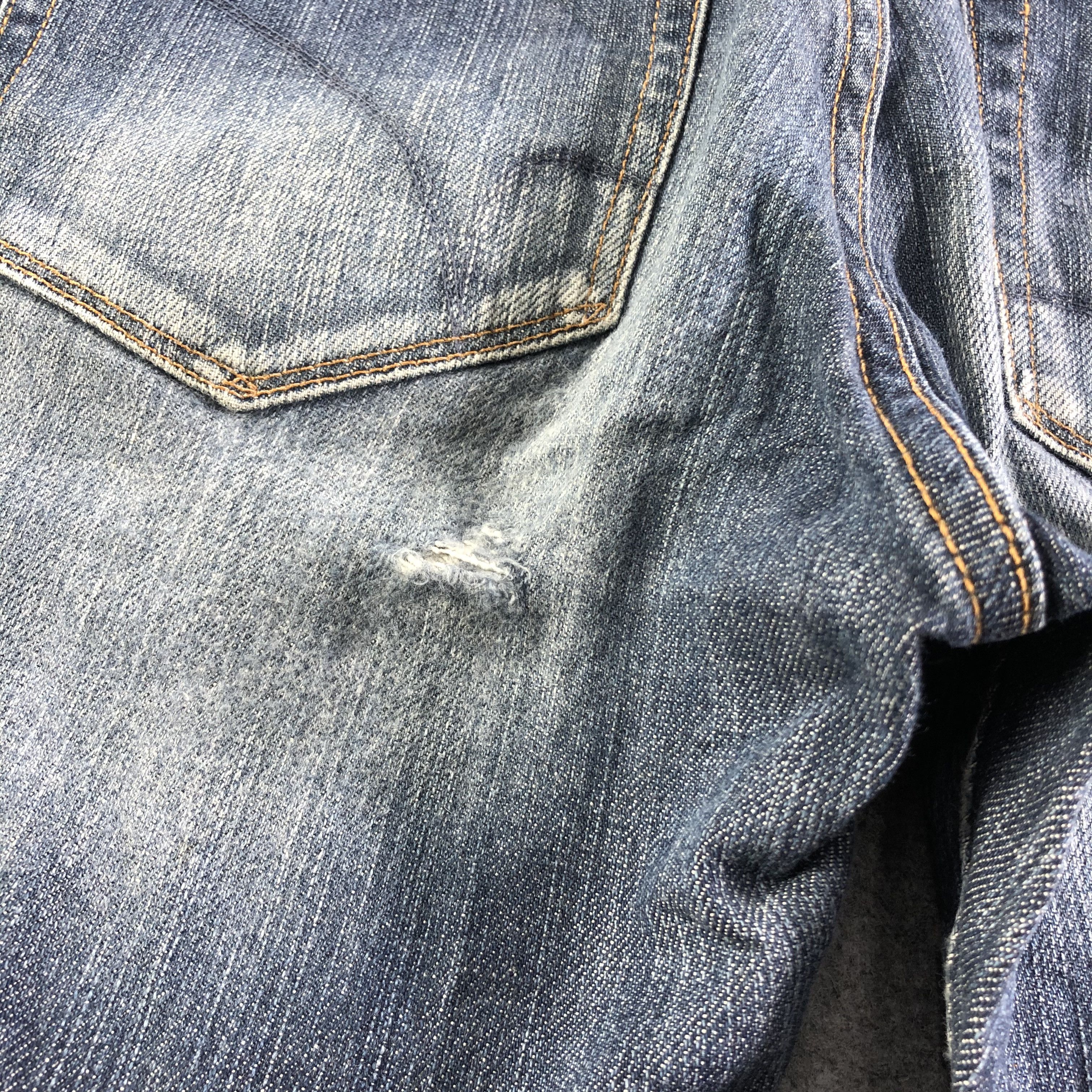 Vintage Vintage Blue Wash Back Number Selvedge Jeans-J2979 Size US 30 / EU 46 - 7 Thumbnail