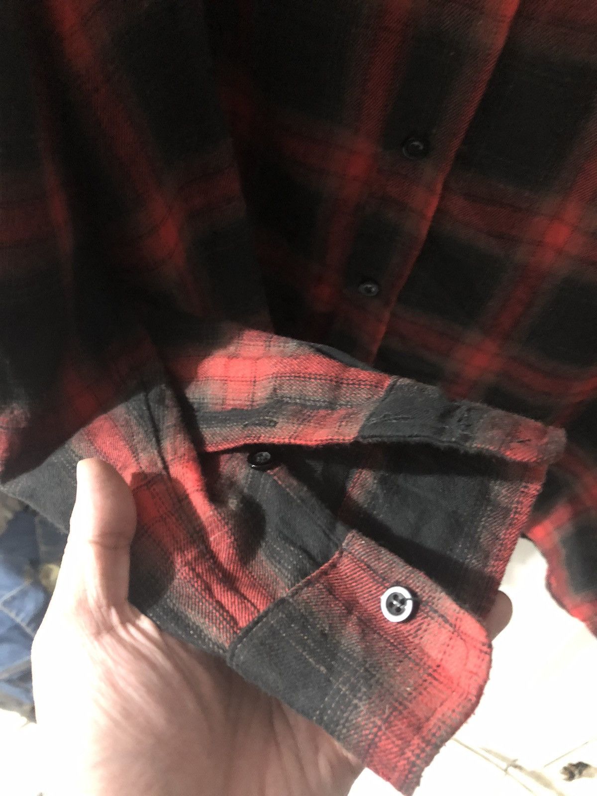Flannel × Japanese Brand FLANNEL x GUYSTORY RED BLACK Size US XXL / EU 58 / 5 - 8 Thumbnail