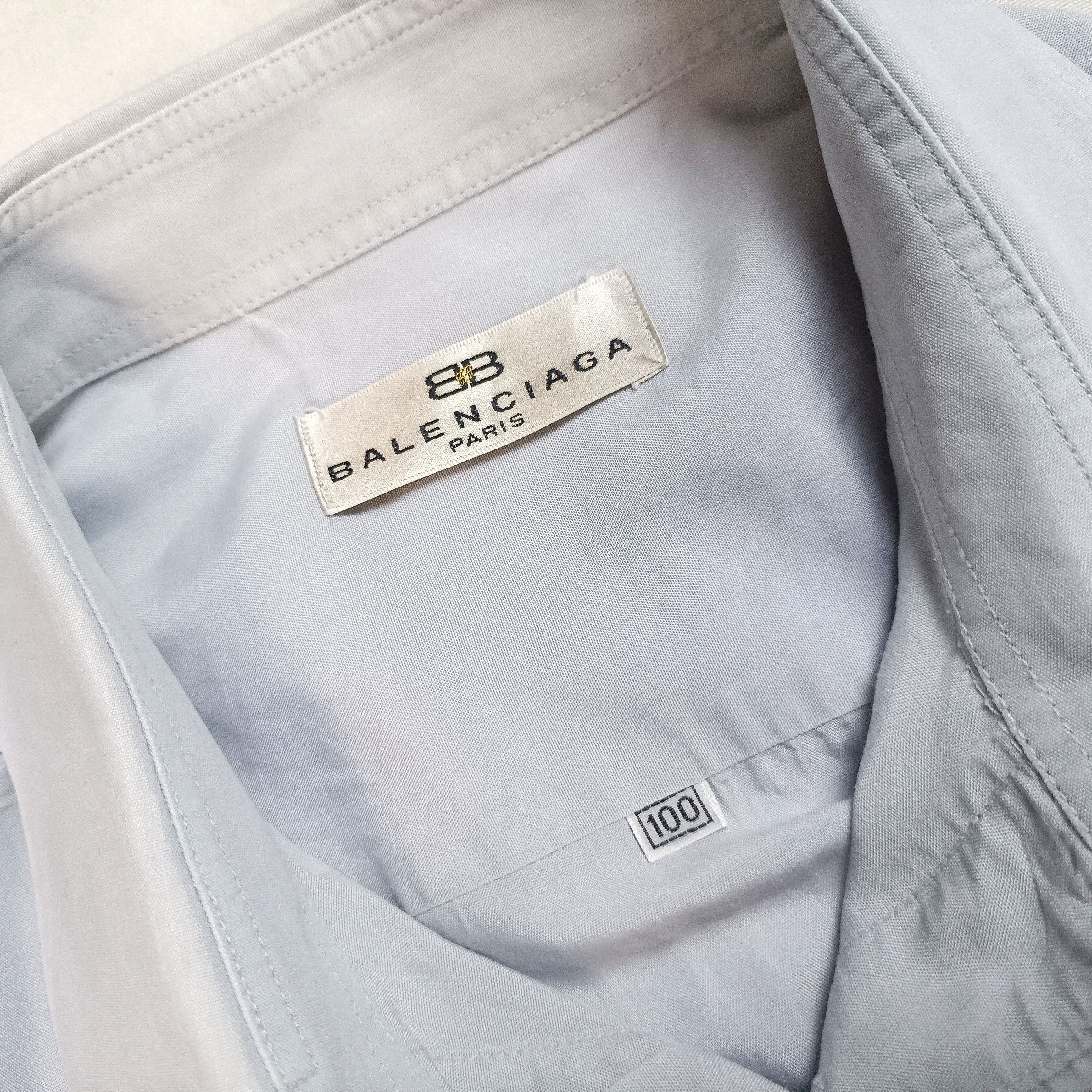 Balenciaga × Vintage 📦 Balenciaga Button Up Formal Shirt Size US L / EU 52-54 / 3 - 5 Thumbnail