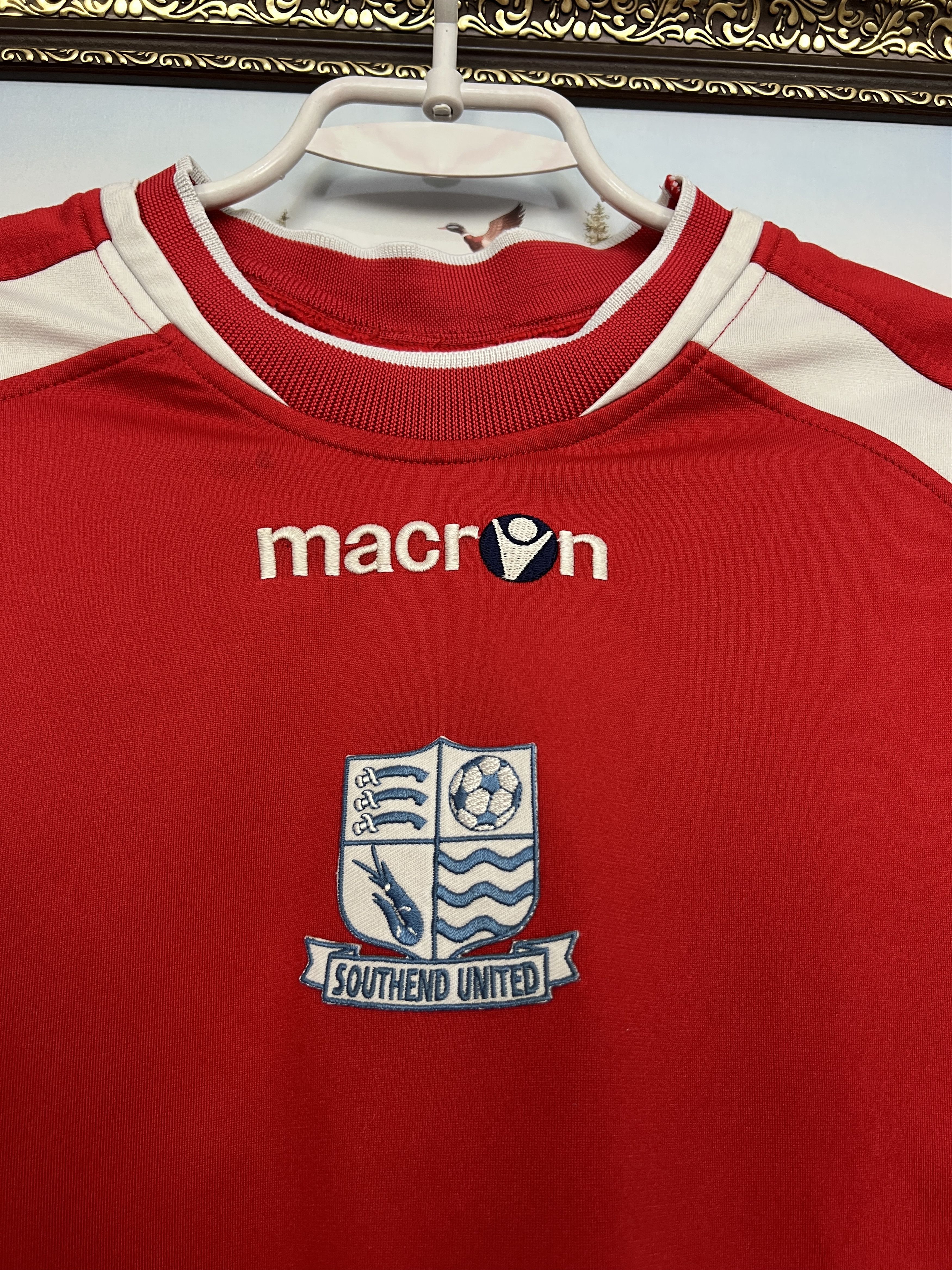 Macron Southend United Football Train Sweatshirt Soccer Track Top Size US M / EU 48-50 / 2 - 3 Thumbnail