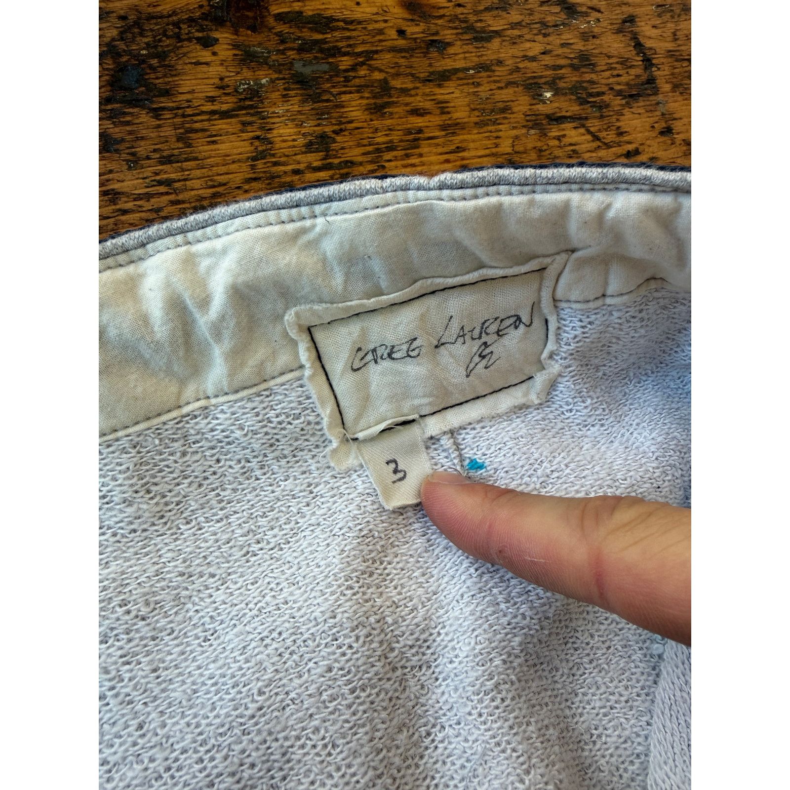 Greg Lauren Greg Lauren SAMPLE 50/50 Navy Birdwell/Terry Pant Size US 34 / EU 50 - 6 Thumbnail