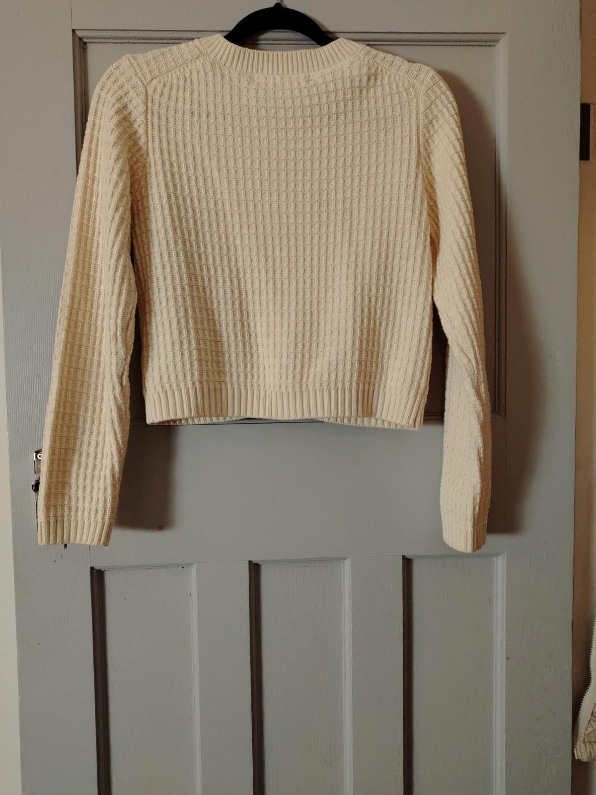 Primark Cream textured knit cardigan with gold buttons size UK 2-4 Size XS / US 0-2 / IT 36-38 - 12 Thumbnail