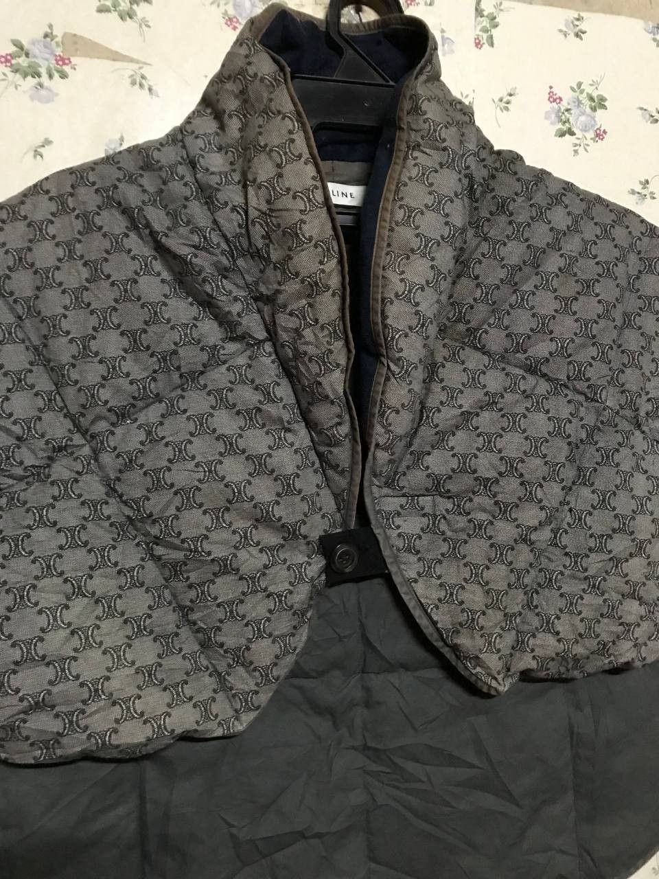 Celine Vintage 80s Celine Iconic Monogram Poncho Vest Size US M / EU 48-50 / 2 - 1 Thumbnail