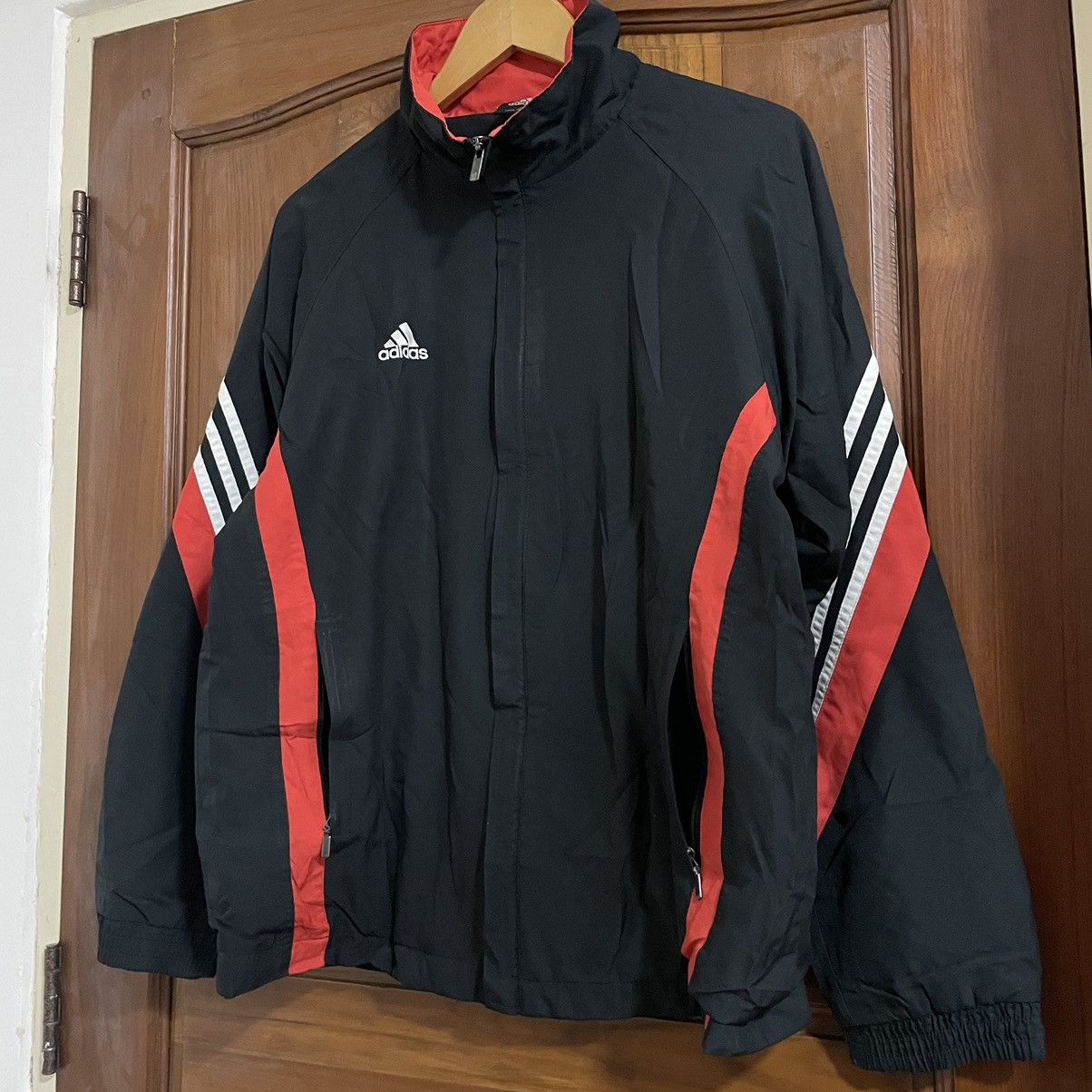 Adidas × Vintage Vintage Adidas Track Jacket Size US L / EU 52-54 / 3 - 3 Thumbnail
