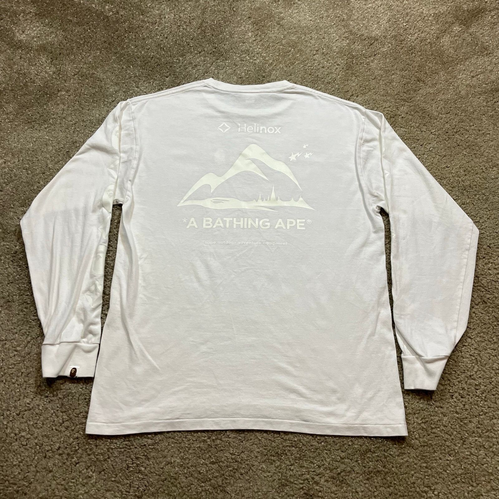 Bape × Nigo Authentic Bape x Helinox Longsleeve Tee XL Size US XL / EU 56 / 4 - 4 Thumbnail