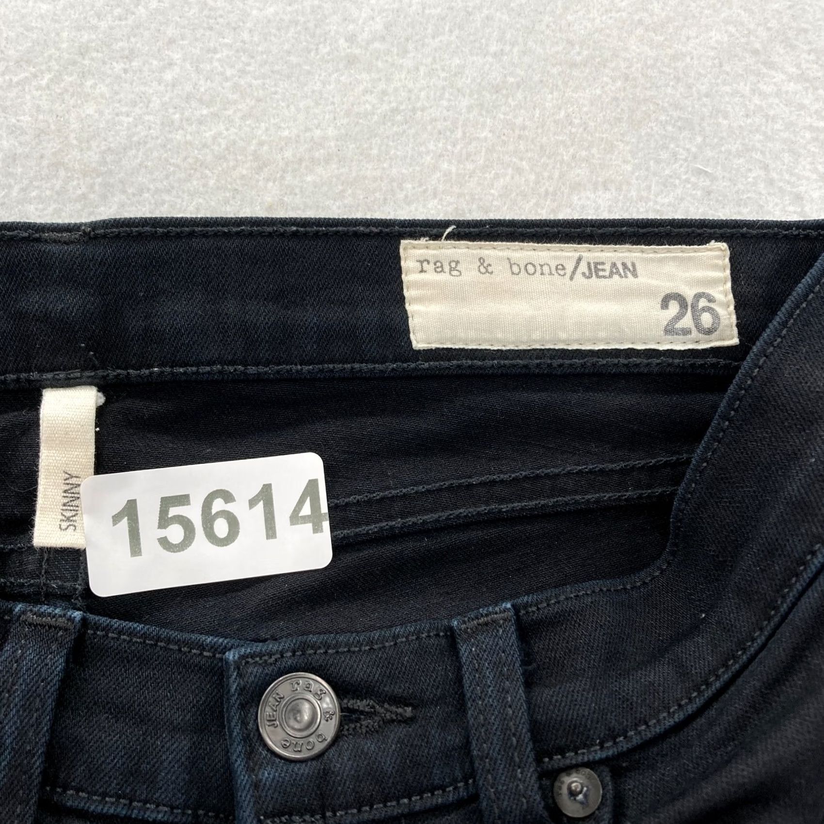 Rag & Bone Rag & Bone Jeans Women's 26 Black Stretch Denim Low Rise Ankle Pants Size 28" / US 6 / IT 42 - 4 Thumbnail