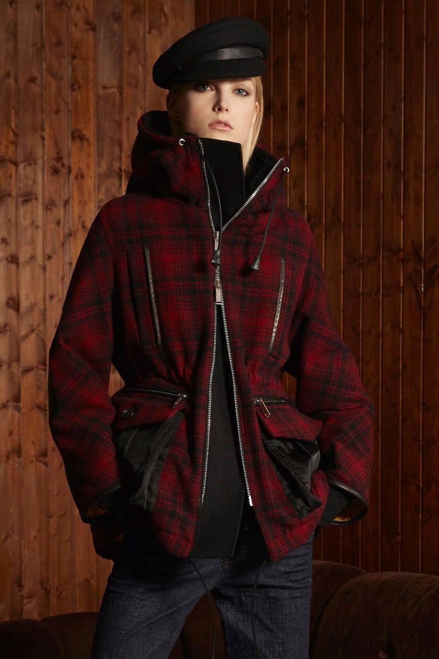 Dsquared2 Dsquared2 red check oversized parka coat Size M / US 6-8 / IT 42-44 - 11 Thumbnail