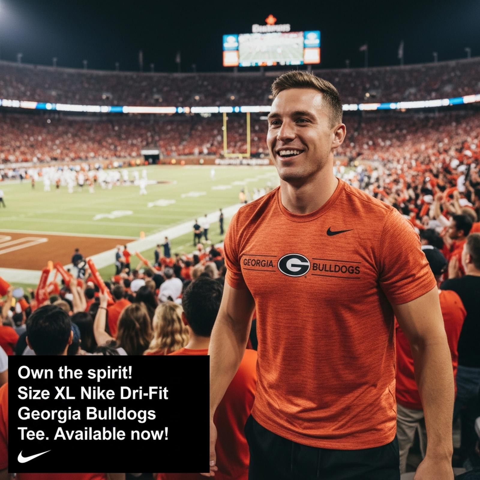 Nike Nike Dri-Fit Georgia Bulldogs Men's T-Shirt Size XL Size US XL / EU 56 / 4 - 2 Thumbnail