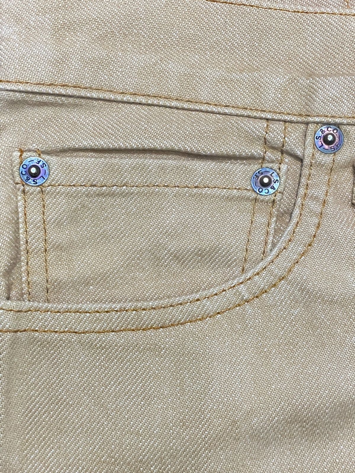 Levi's Levi's 505 cream denim jeans with a unique Size US 30 / EU 46 - 11 Thumbnail
