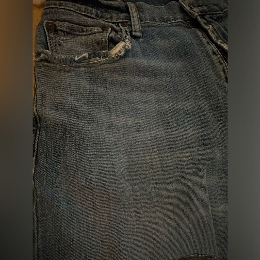 Lucky Brand Lucky Brand 181 Relaxed Jean Cut-Off Short Blue Women’s 33. Size 33" - 7 Thumbnail