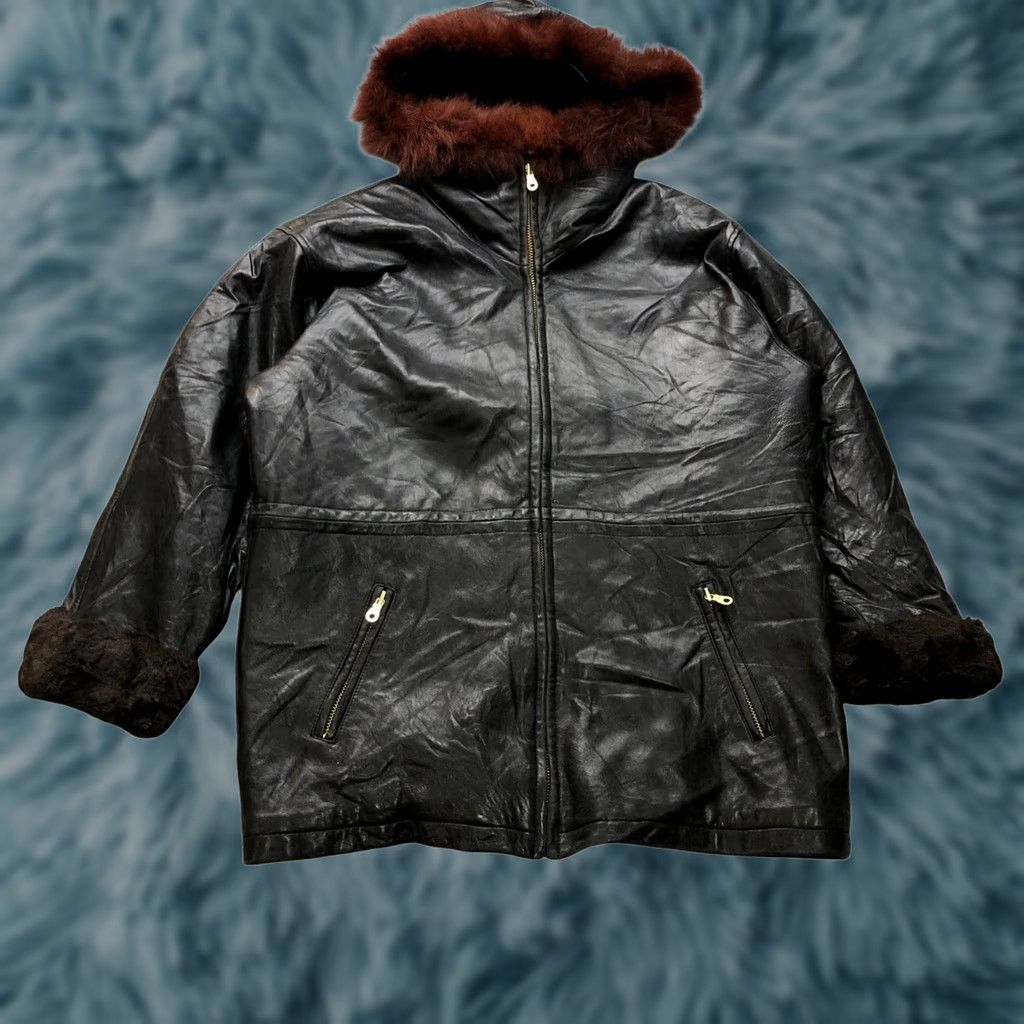 Vintage VINTAGE Andrew Marc Quilt Lined Genuine Leather Jacket Womens M Black Fur Trim Zipper Quilted Full Zip Casual Party/Cocktail Formal Mens? Womens Size M / US 6-8 / IT 42-44 - 1 Thumbnail