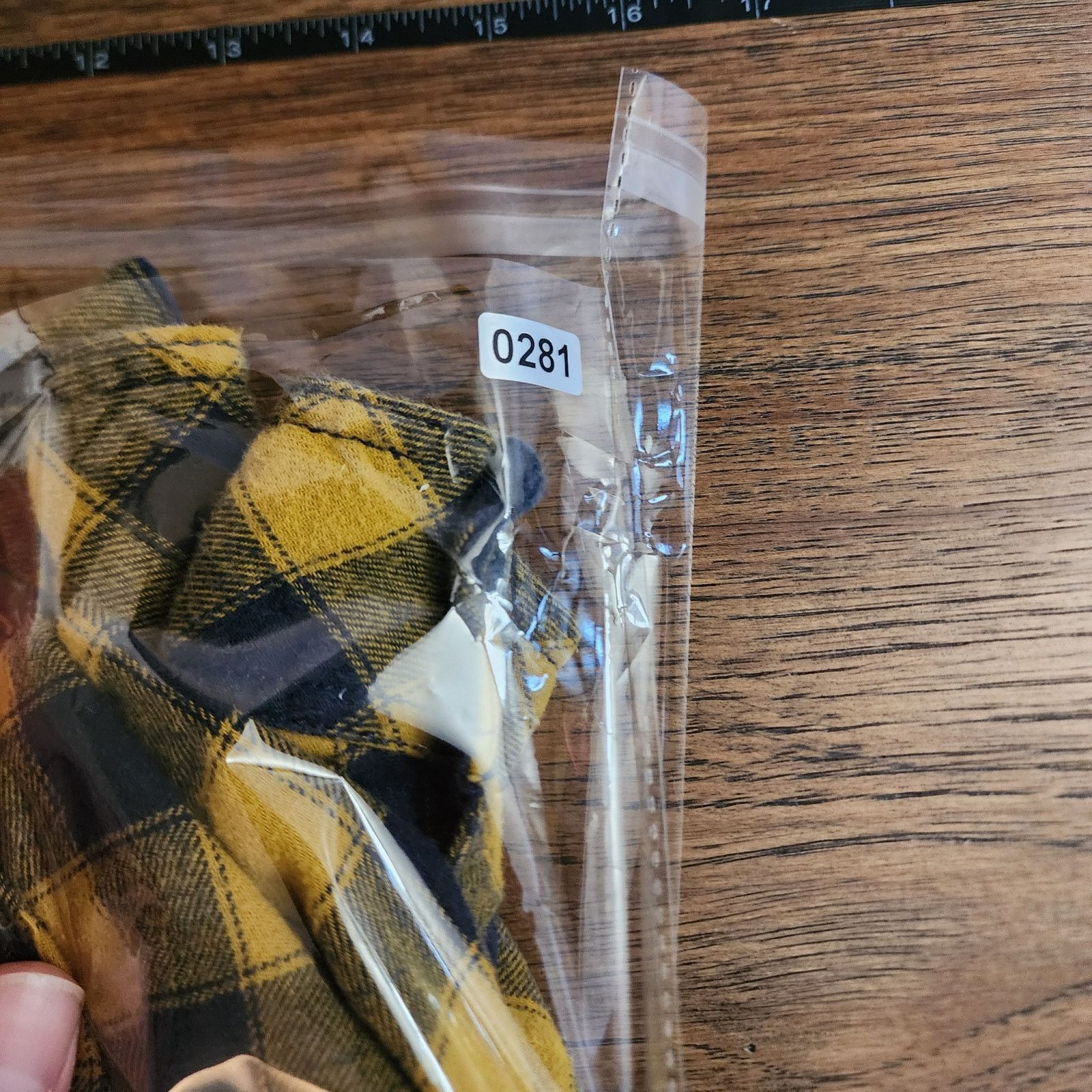 Bdg BDG L Crop Top Flannel Yellow/Navy Check - Chic & Cozy Size L / US 10 / IT 46 - 6 Thumbnail