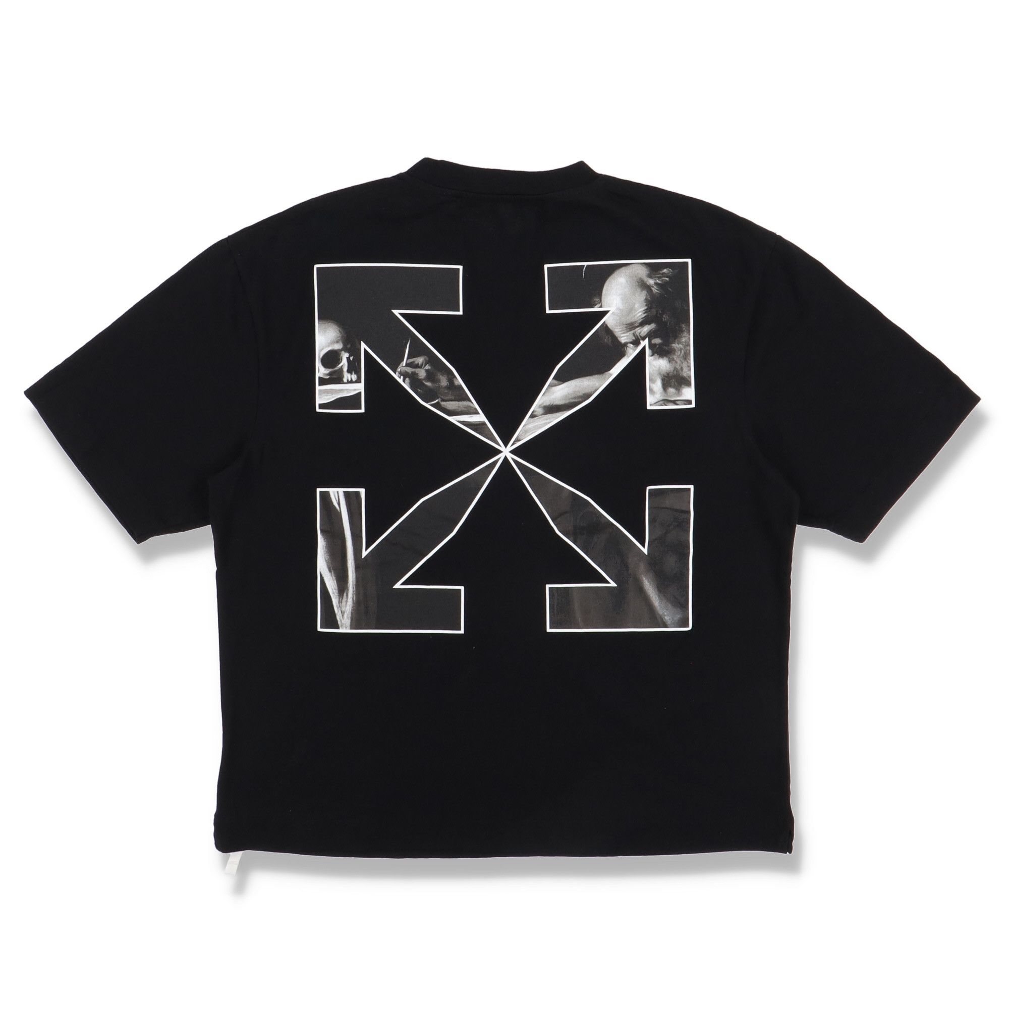 Off-White Black Caravaggio Arrows Oversized Skate T-Shirt Size S / US 4 / IT 40 - 1 Thumbnail