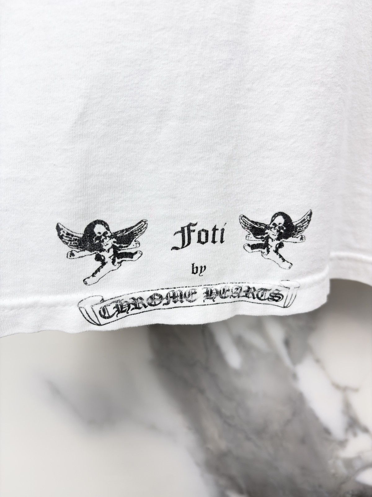 Chrome Hearts Chrome Hearts Vintage Foti Winged Skull Tshirt White Size US M / EU 48-50 / 2 - 6 Thumbnail
