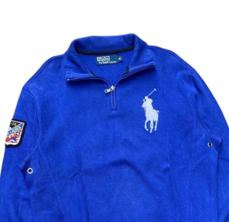 Polo Ralph Lauren × Ralph Lauren Vintage Halfzip Polo Ralph Lauren Big Logo Chief Keef Size US M / EU 48-50 / 2 - 2 Thumbnail