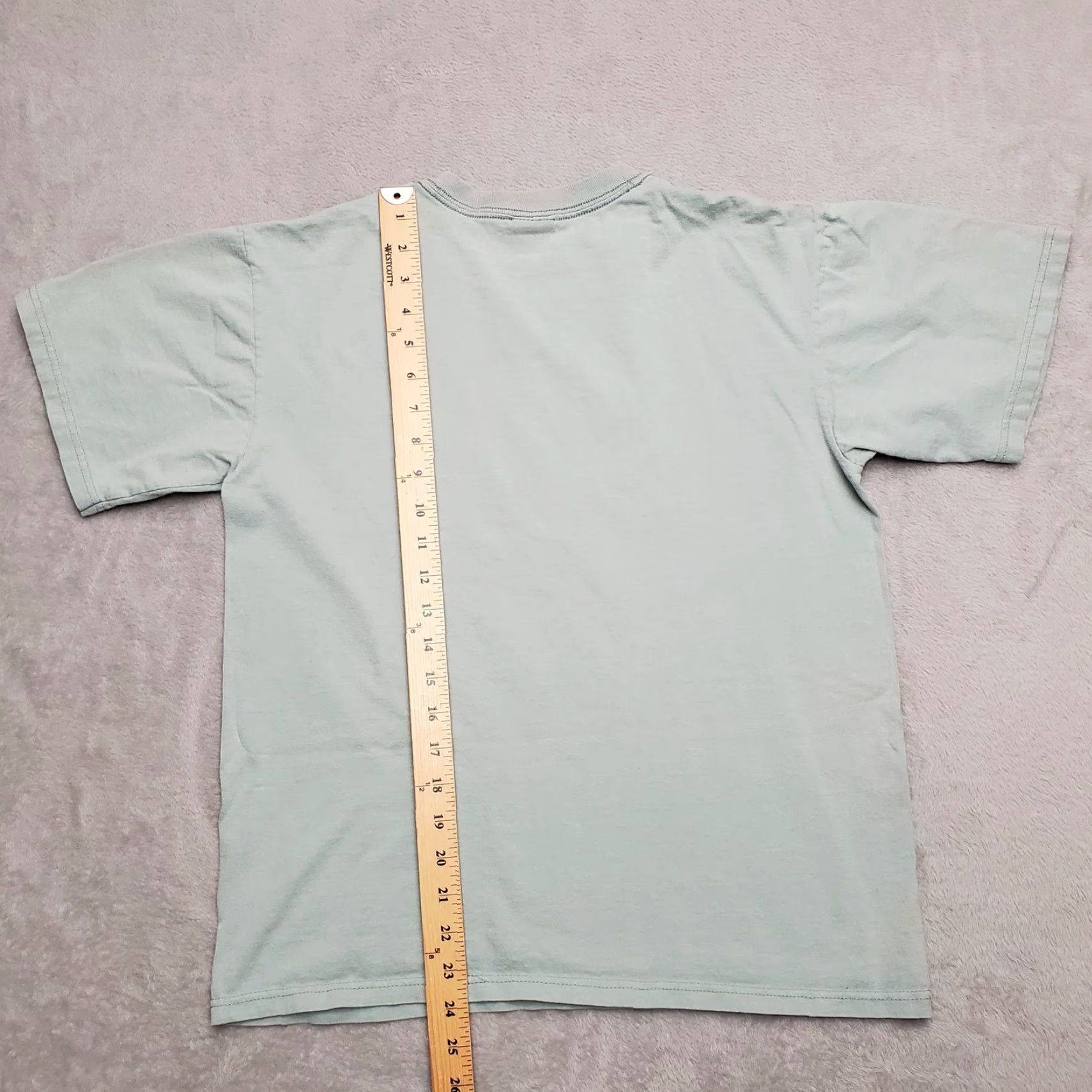Anvil VTG New York Shirt Mens M Green Embroidered Statue of Liberty Crewneck Tee Shirt T-Shirt USA 90s Mens Size US M / EU 48-50 / 2 - 4 Thumbnail