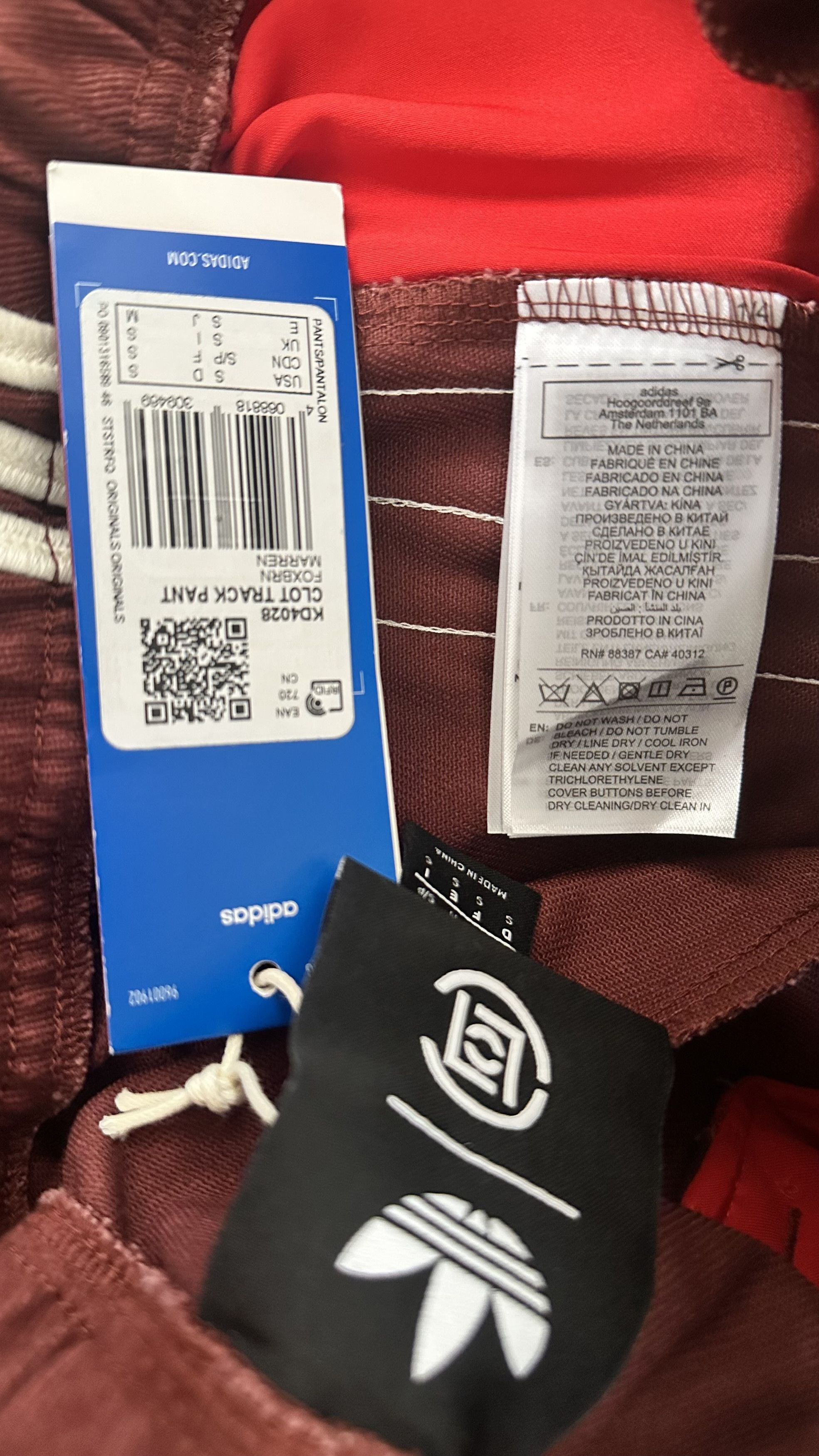 Adidas × CLOT adidas x CLOT Edison Chen Track Pant Fox Brown S Size US 29 - 4 Thumbnail