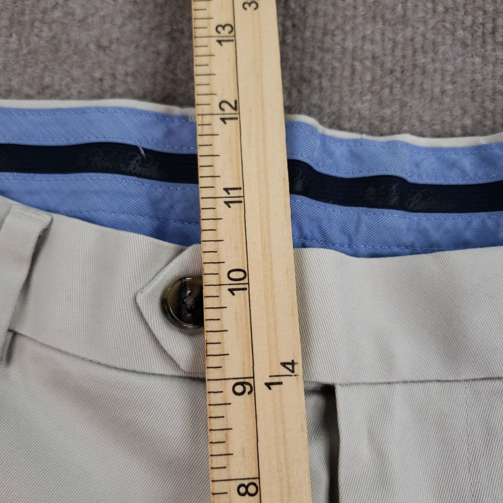 Brooks Brothers Brooks Brothers Mens Chino Pants Beige Stretch Milano Fit Straight Leg 35x30 Size US 35 - 7 Thumbnail