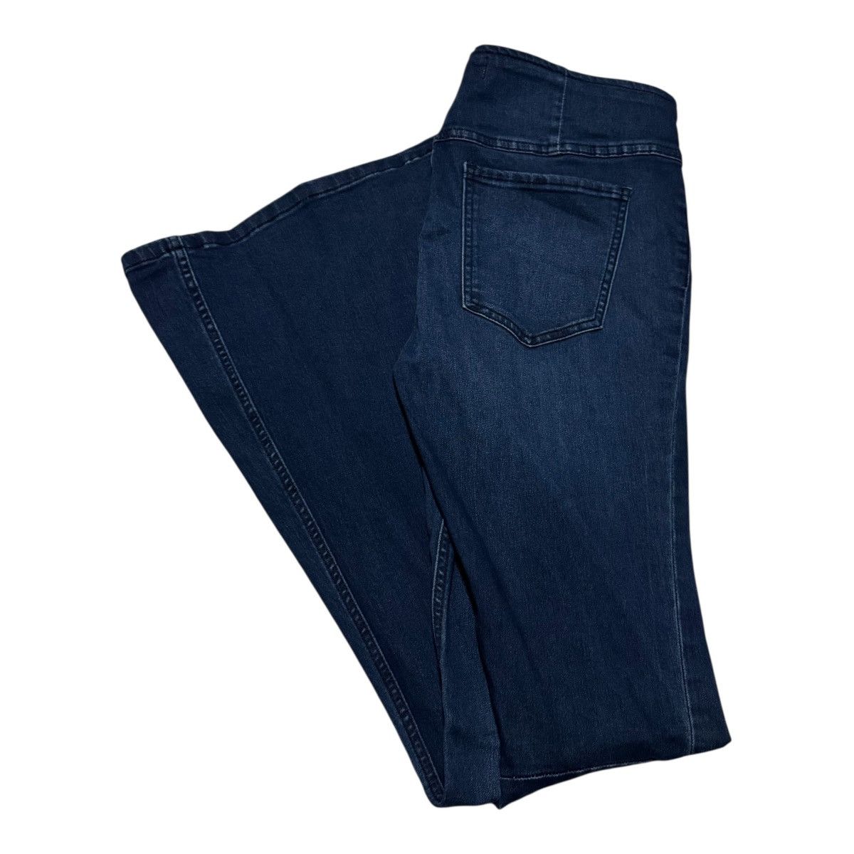 Free People Free People Flare Penny Pull On Elastic Waist Jeans 30x33 Size 30" / US 8 / IT 44 - 1 Thumbnail