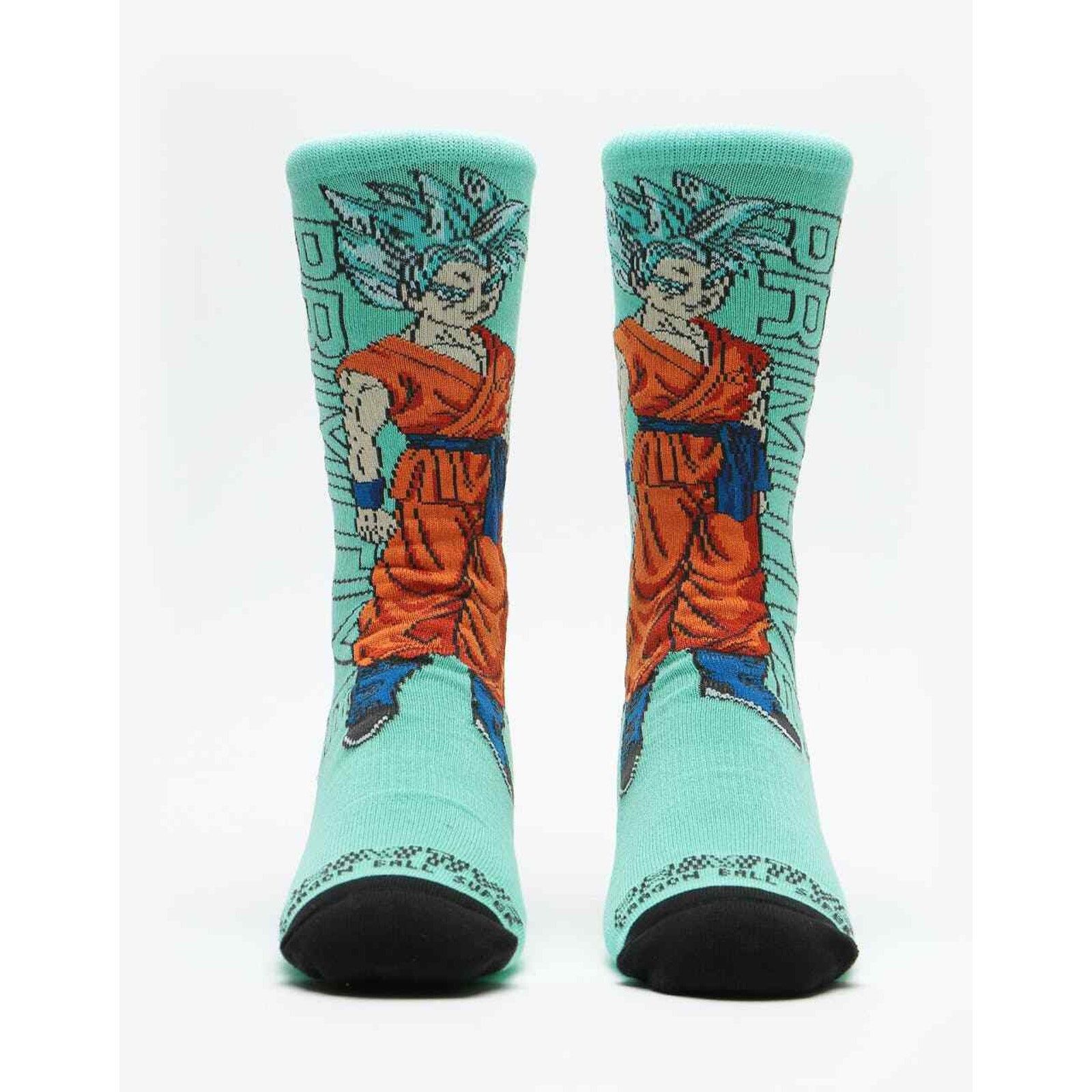 Primitive Primitive X Dragon Ball Super Z Goku Teal Crew Socks Size ONE SIZE - 2 Thumbnail