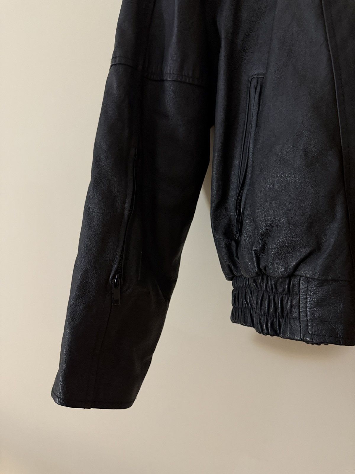Vintage Vintage 3M Made in USA Leather Biker Jacket Size US S / EU 44-46 / 1 - 5 Thumbnail