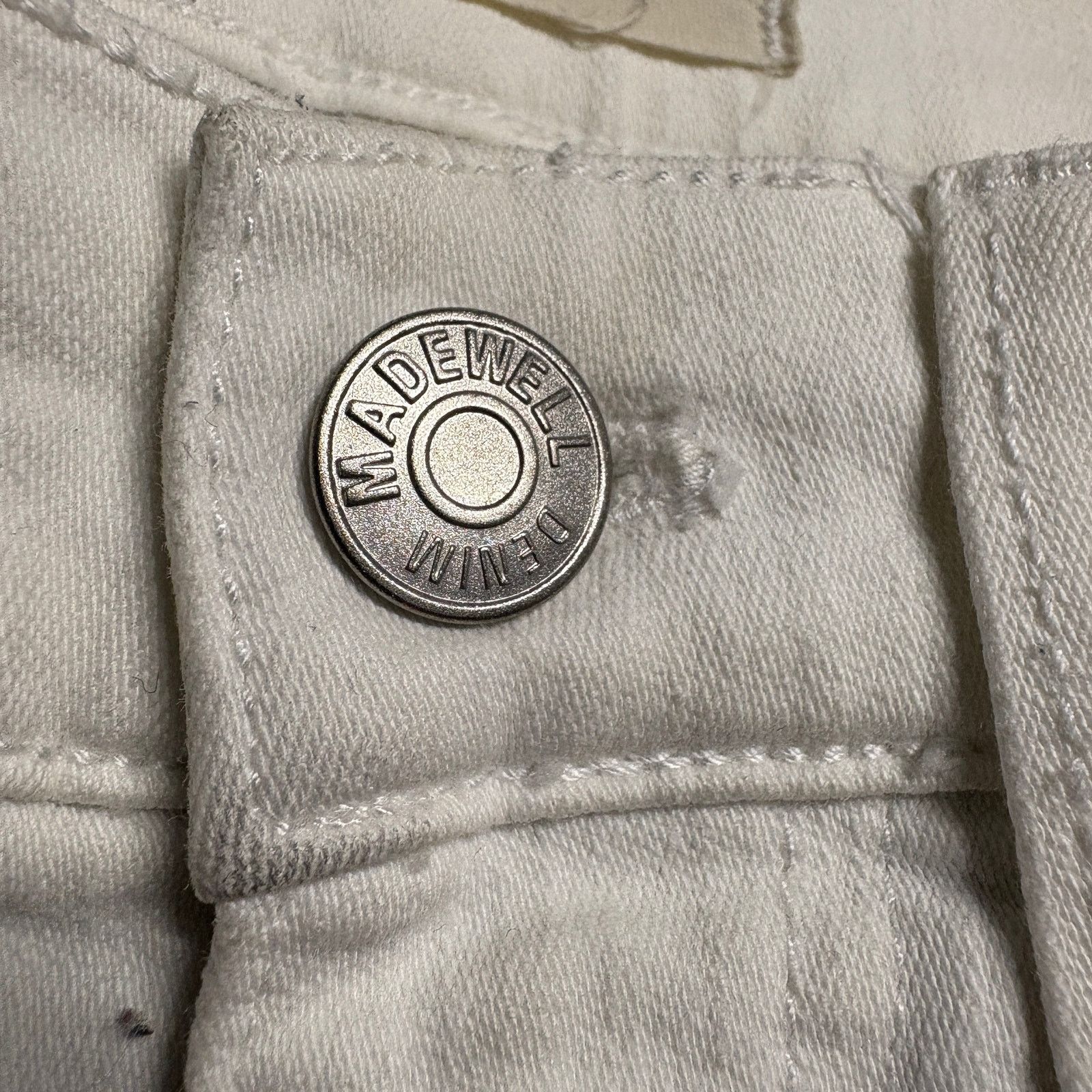 Madewell Madewell Cali Demi-Boot Jeans Size 27 White Style J7202 Size 27" / US 4 / IT 40 - 6 Thumbnail