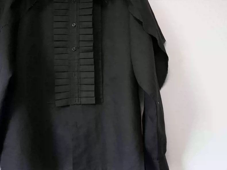 Yohji Yamamoto Yohji Yamamoto 2009AW pleated organ cotton linen shirt -250 Size US M / EU 48-50 / 2 - 4 Thumbnail