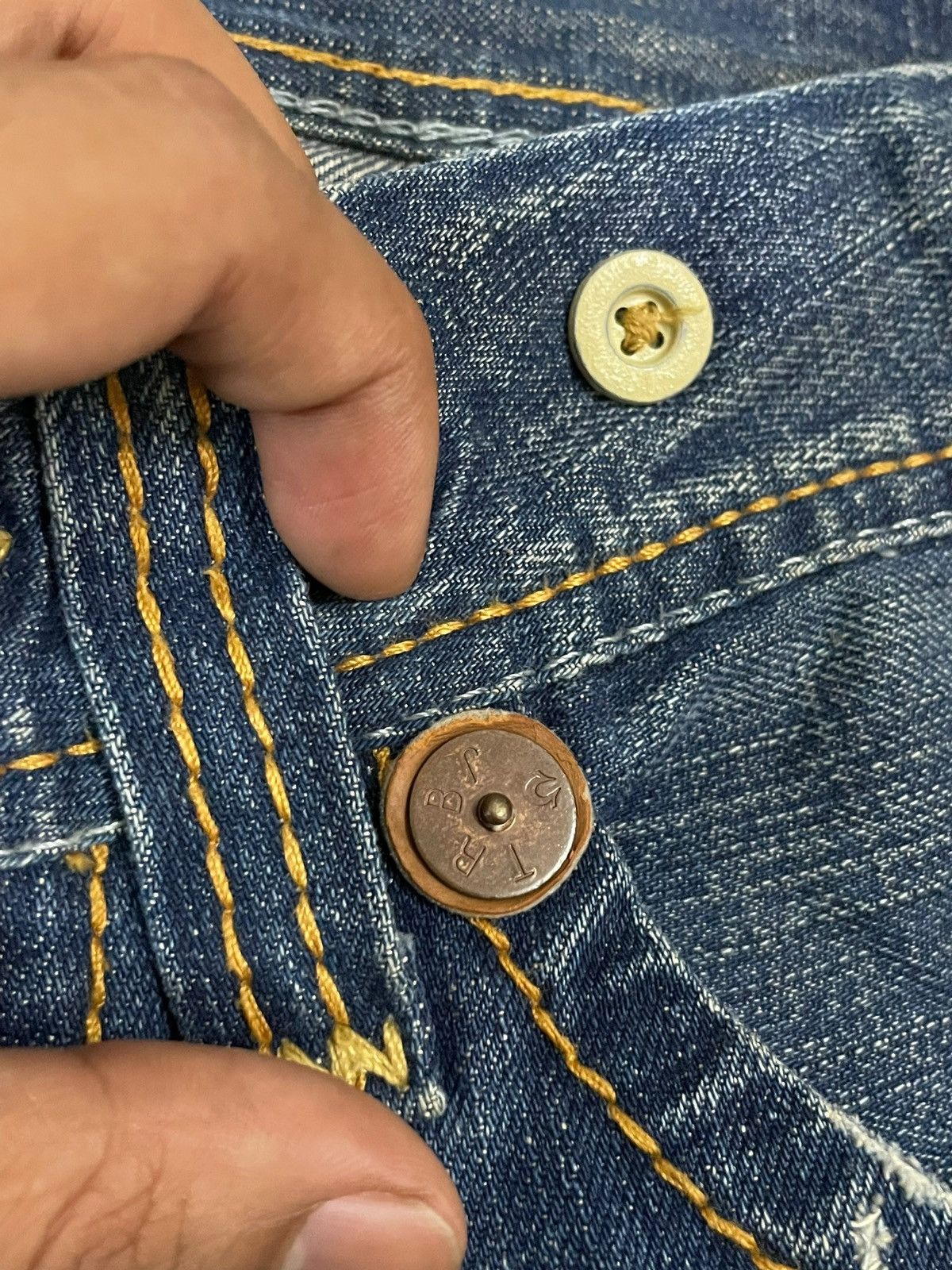 True Religion Vintage True Religion Women’s Denim Slim Straight Cut Jeans Size 31" - 13 Thumbnail