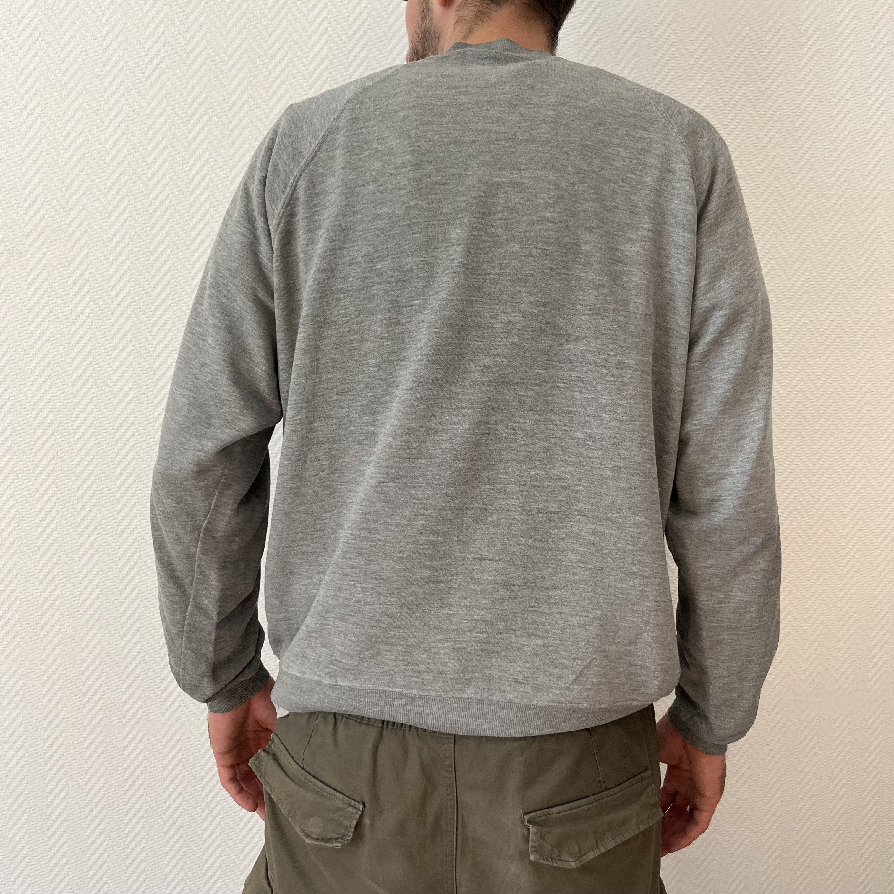 Levi's × Levi's Vintage Clothing × Vintage Vintage Levis Spellout Logo Gray Oversize Sweatshirt Size US L / EU 52-54 / 3 - 7 Thumbnail