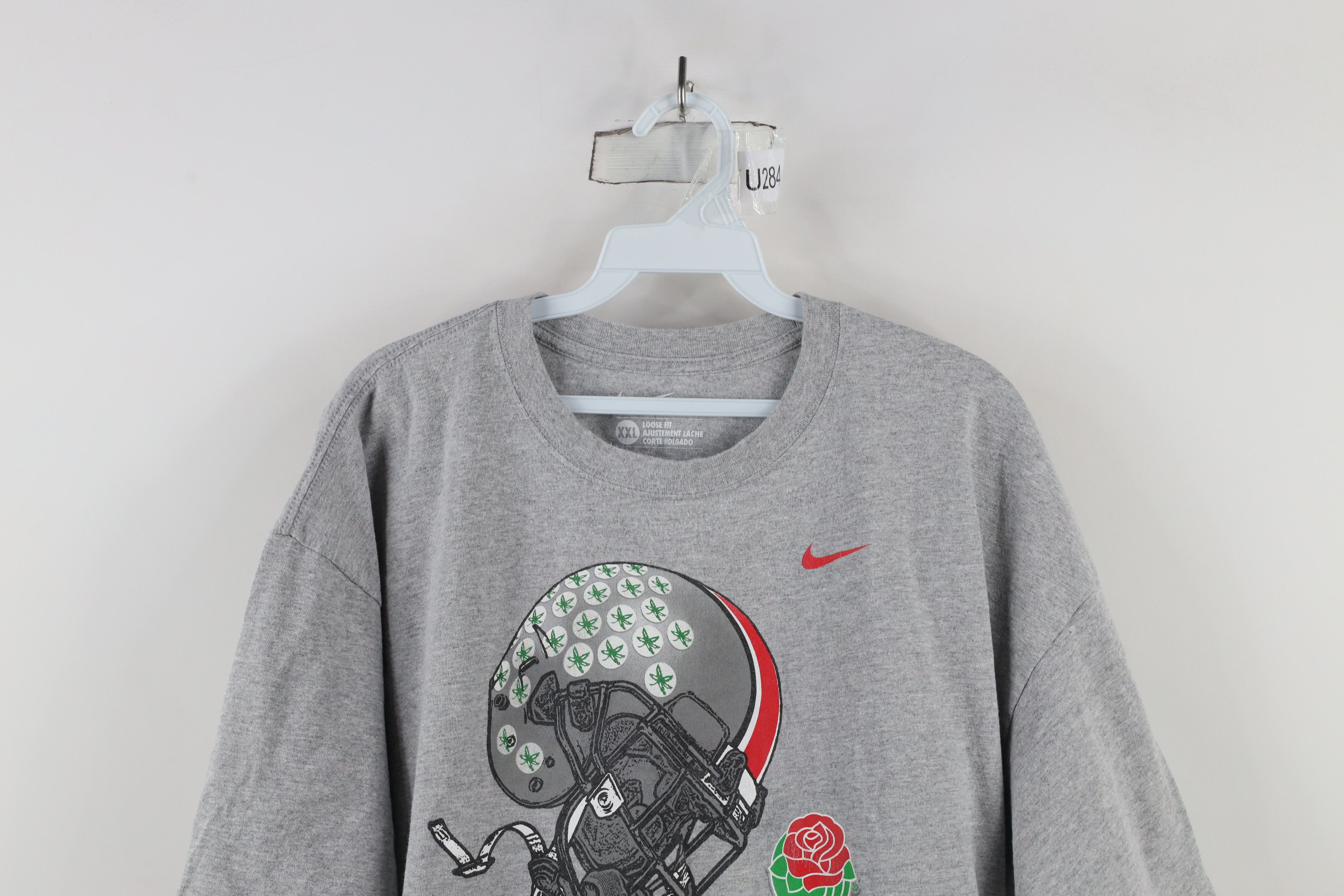 Nike × Vintage Nike Champ Ohio State University Football Helmet T-Shirt Size US XXL / EU 58 / 5 - 2 Thumbnail