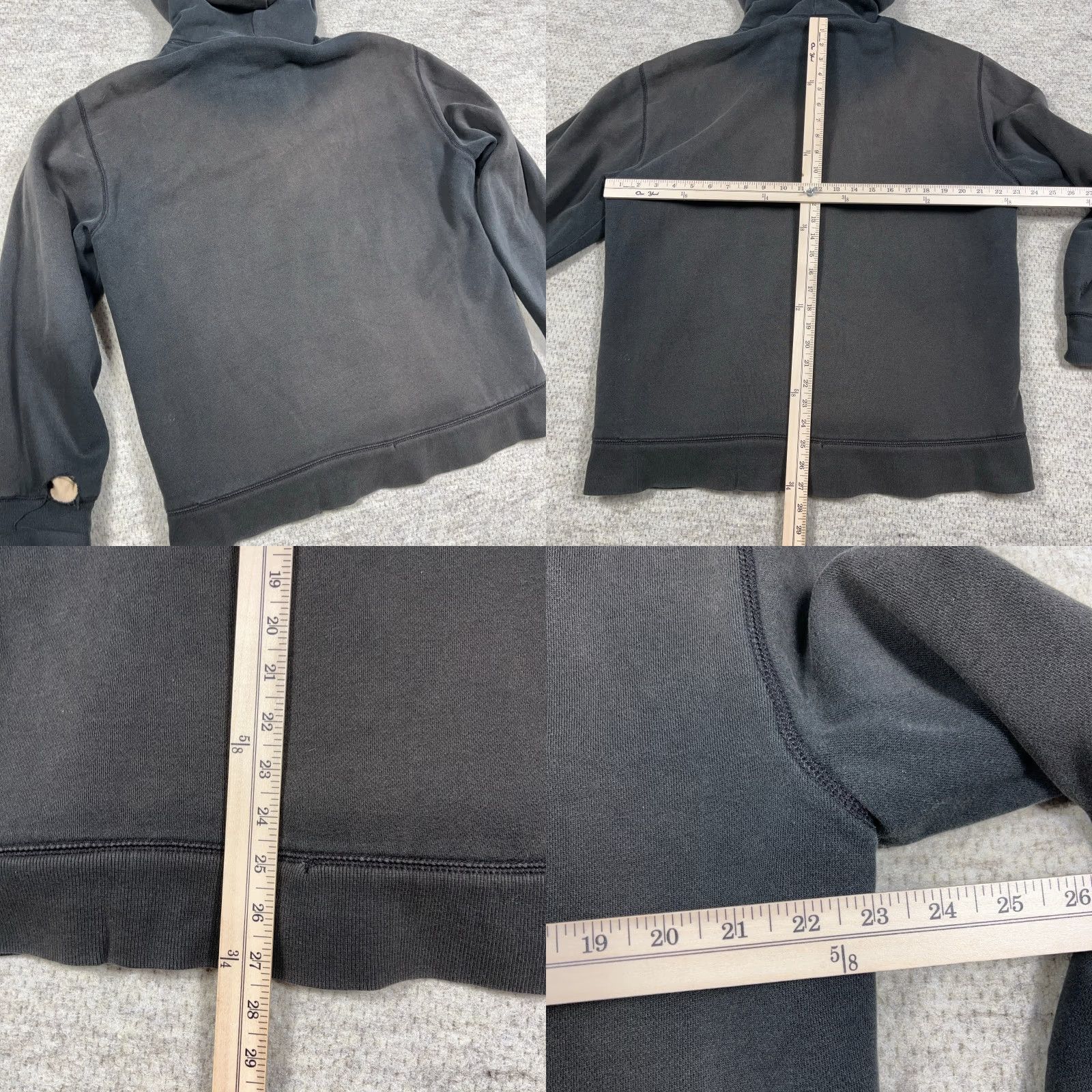 Timberland VINTAGE Timberland Hoodie Men XL Black Full Zip Sherpa Lined Jacket Sun Faded Size US XL / EU 56 / 4 - 9 Thumbnail