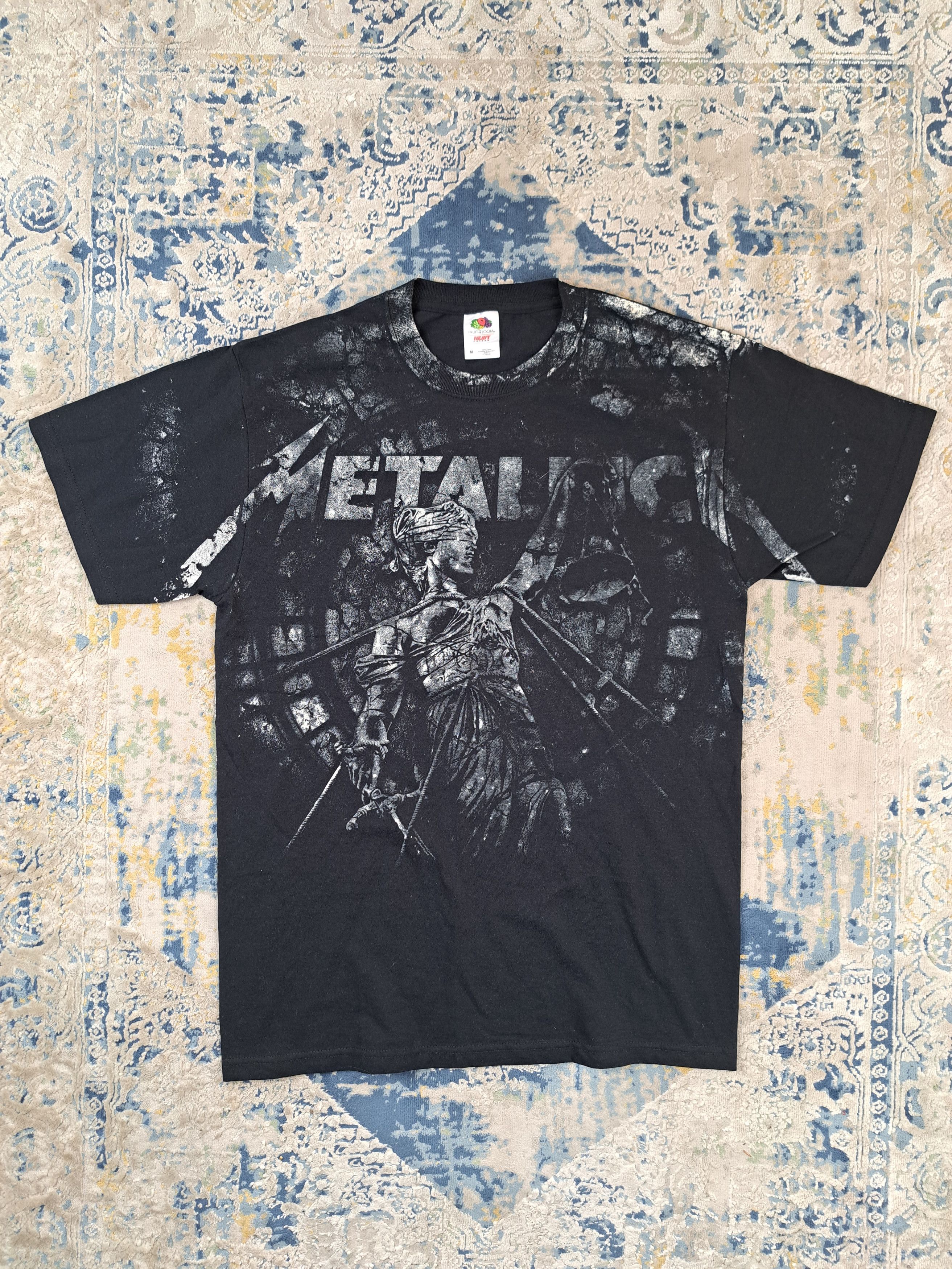 Band Tees Vintage AOP Metallica And Justice For All Fullprint Tee Size US L / EU 52-54 / 3 - 1 Thumbnail