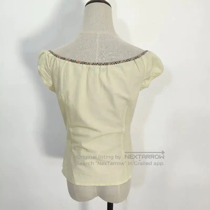Burberry Burberry Summer Yellow Cotton Check T-shirt. Size M / US 6-8 / IT 42-44 - 5 Thumbnail