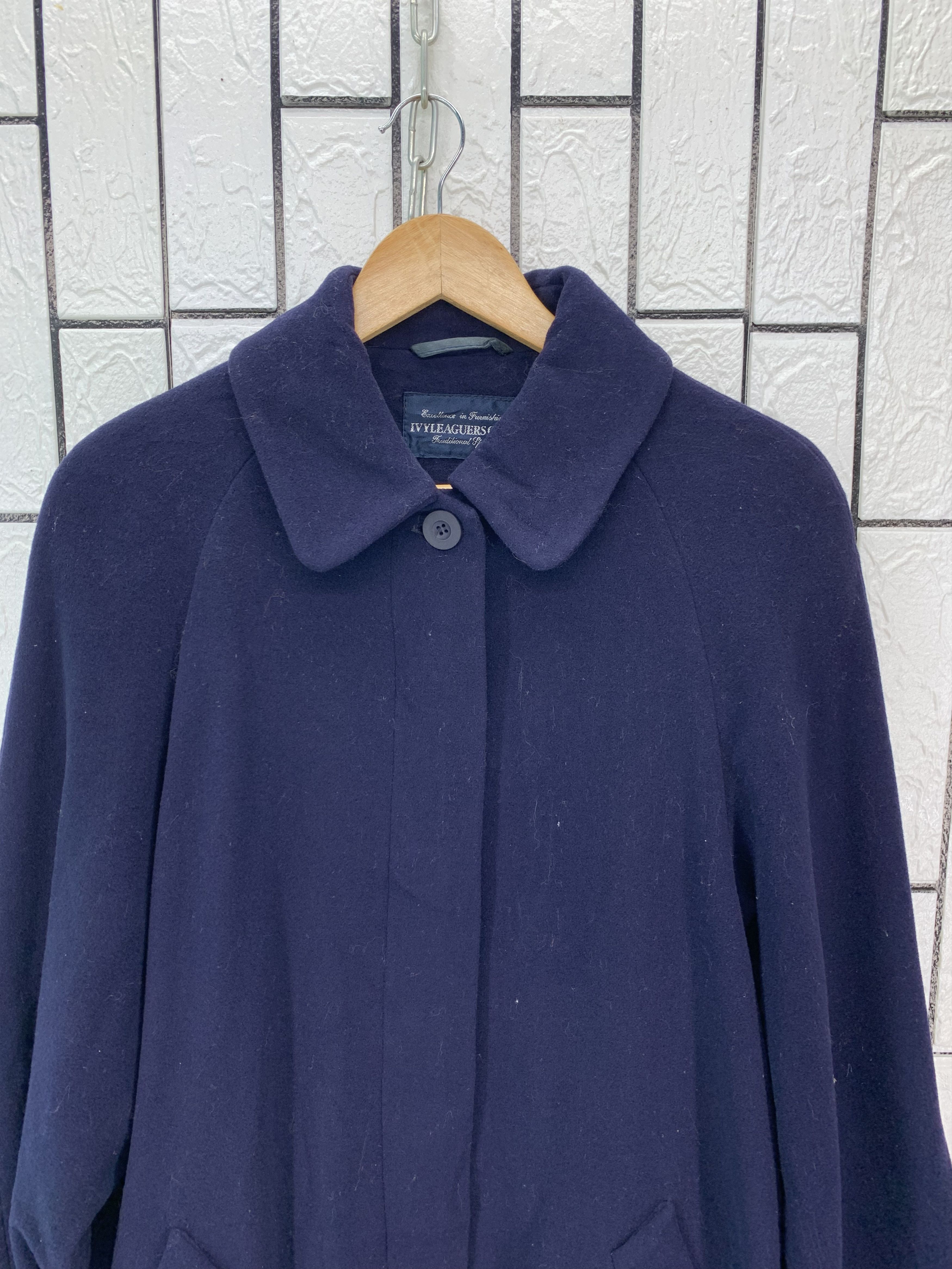 Designer Vintage Ivyleguers Wool Coat Size US M / EU 48-50 / 2 - 2 Thumbnail