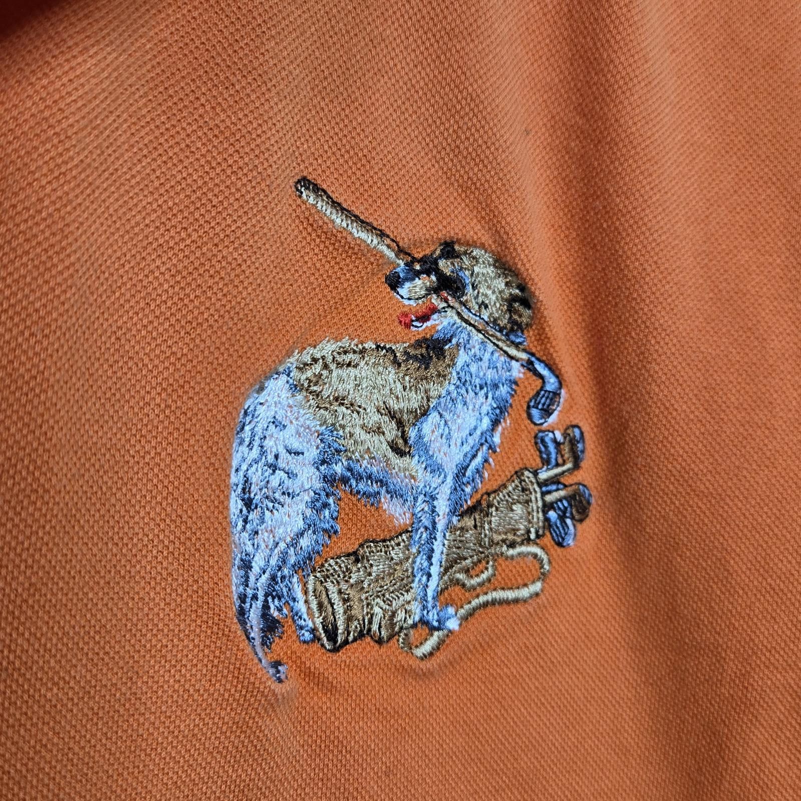Mizuno Vintage Mizuno Polo Men's Large Orange Embroidered Dog Size US L / EU 52-54 / 3 - 2 Thumbnail