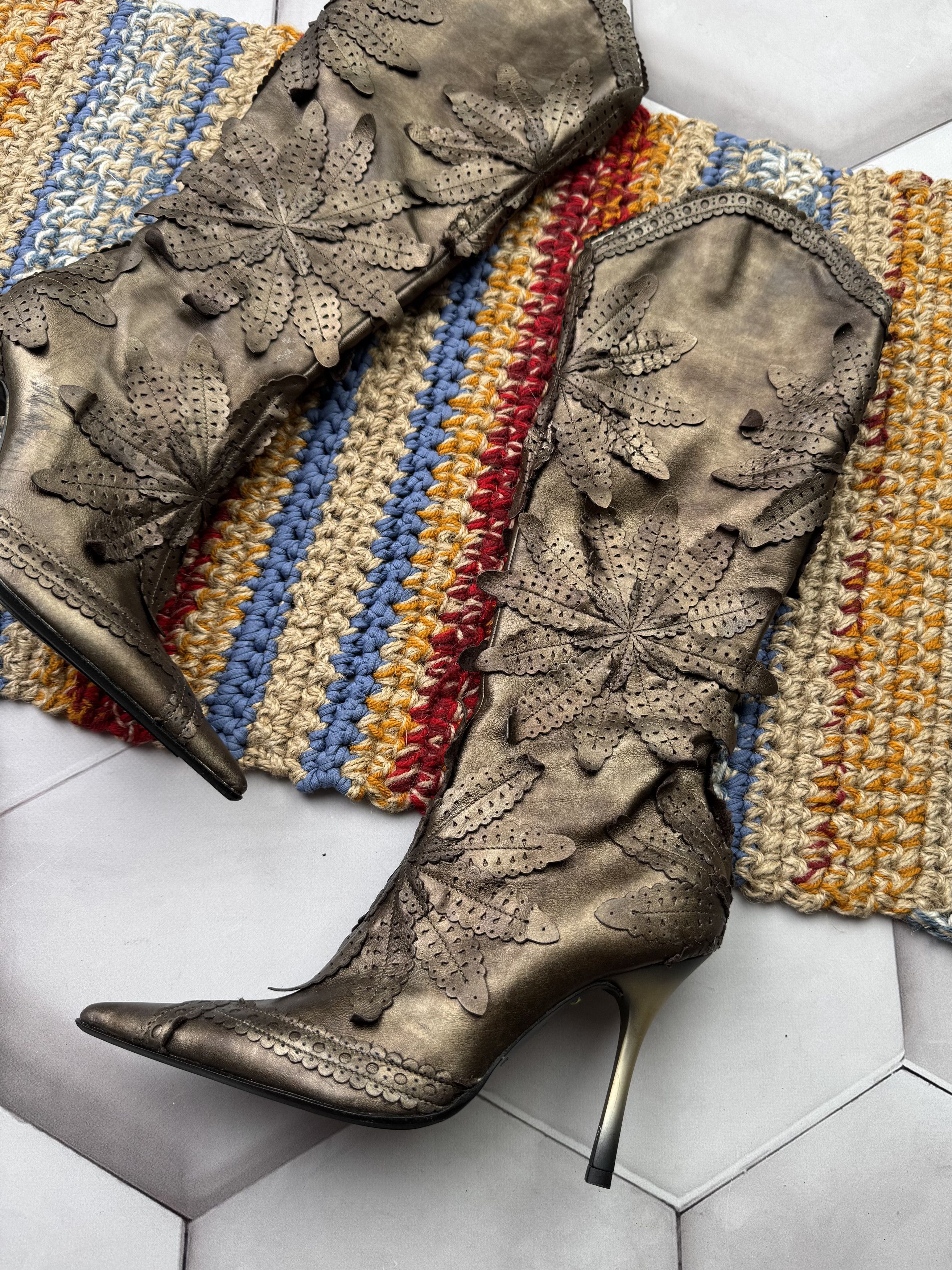 If Six Was Nine Vintage Leather Boots Size US 6 / IT 36 - 3 Thumbnail