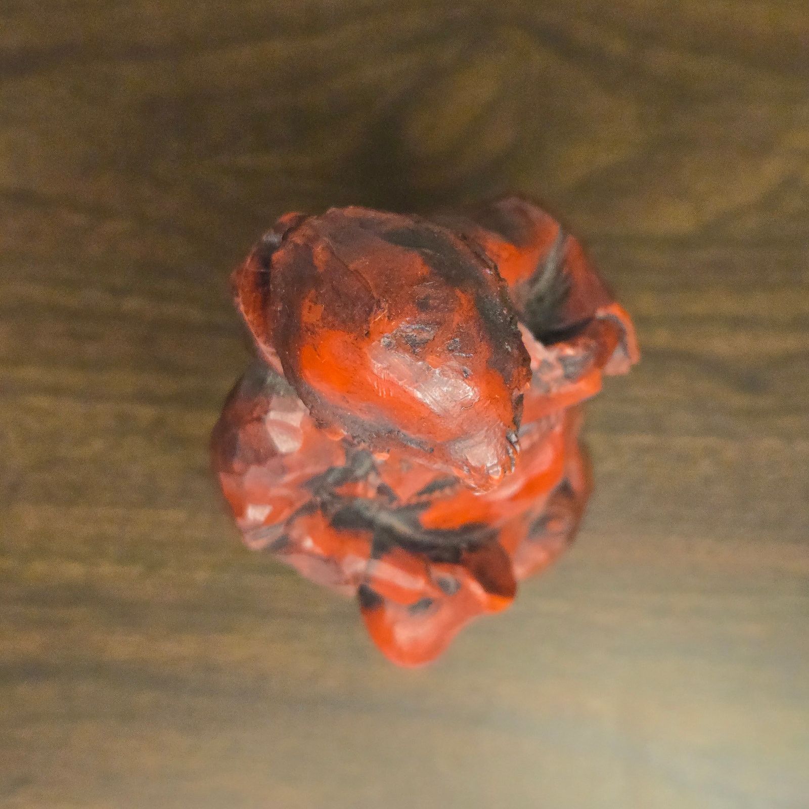 Vintage Vintage Hand-Carved Monk Folk Art Figurine - Red Patinated Size ONE SIZE - 13 Thumbnail