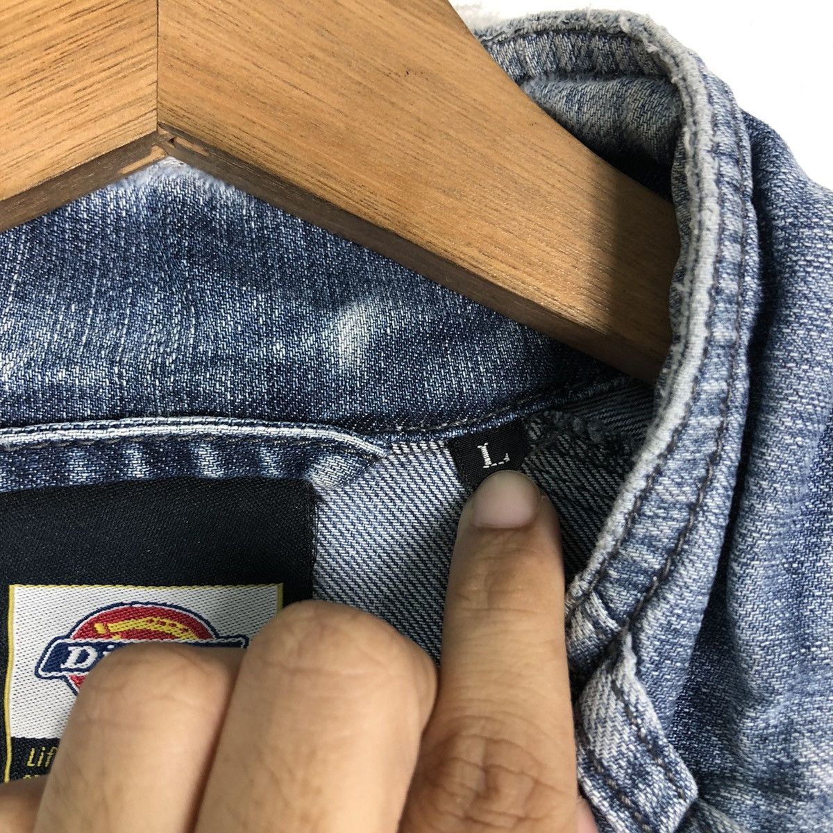 Japanese Brand 🔥Vintage Chore Denim Work Jacket Dickies Size US L / EU 52-54 / 3 - 20 Thumbnail