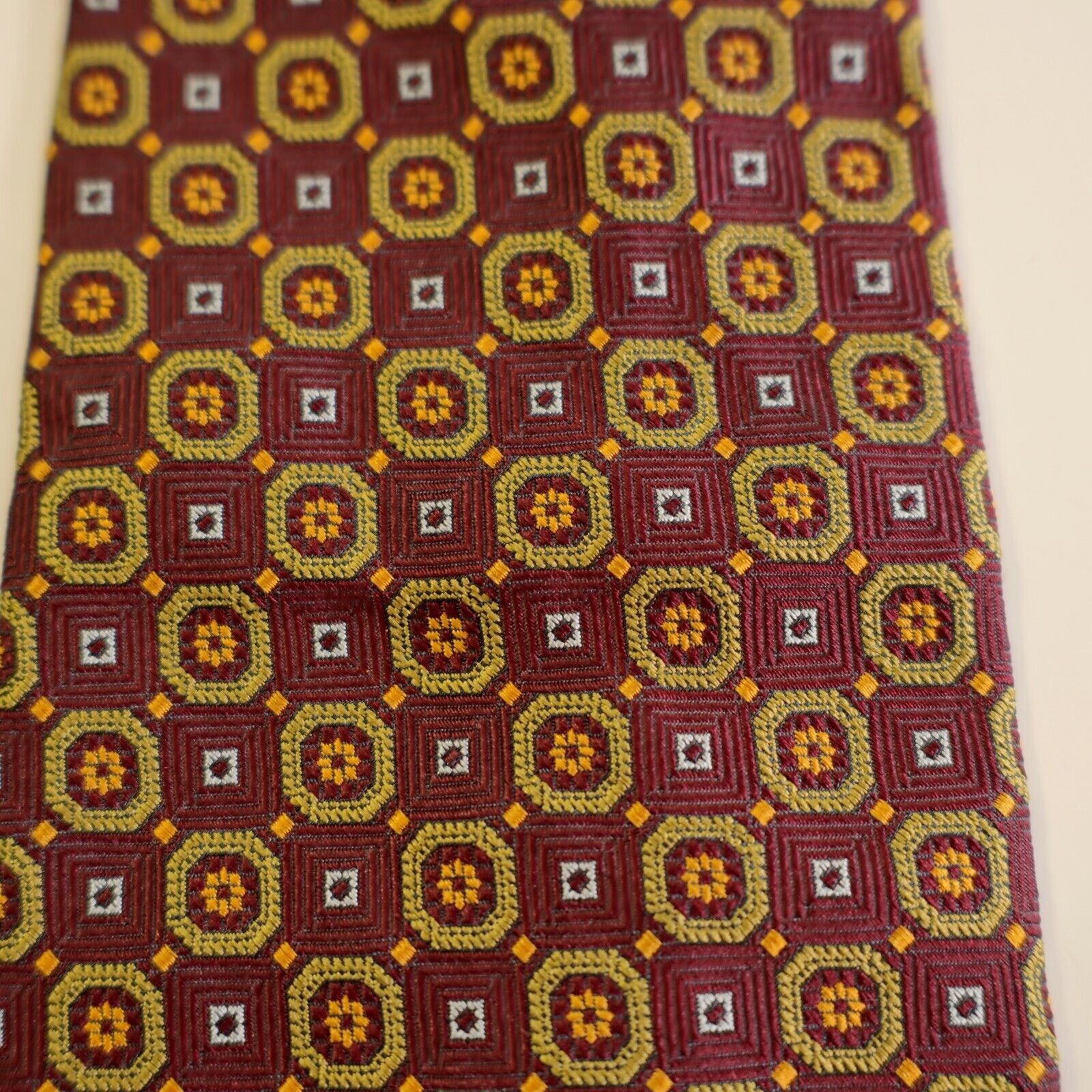 Robert Talbott Robert Talbott Best Of Class Red Green Yellow Geometric Wove Size ONE SIZE - 2 Thumbnail