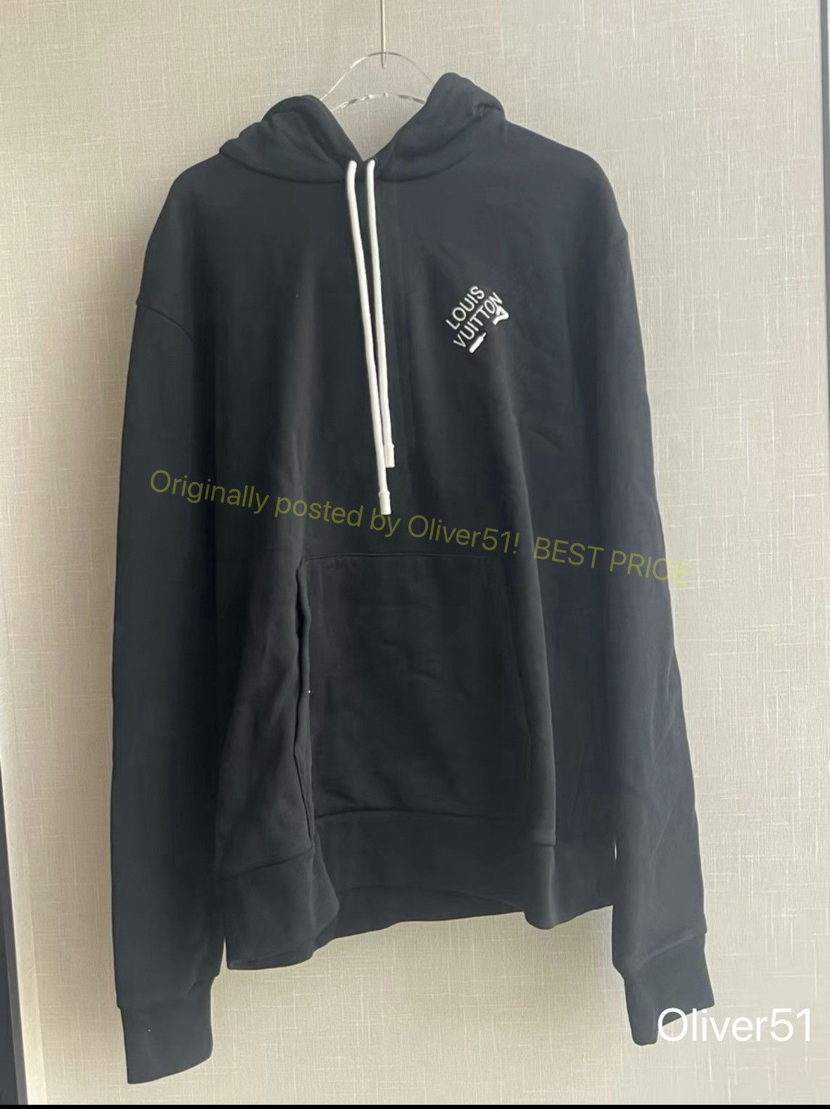 Louis Vuitton Navy Hoodie Xmmm25/2610 in Black, Men's