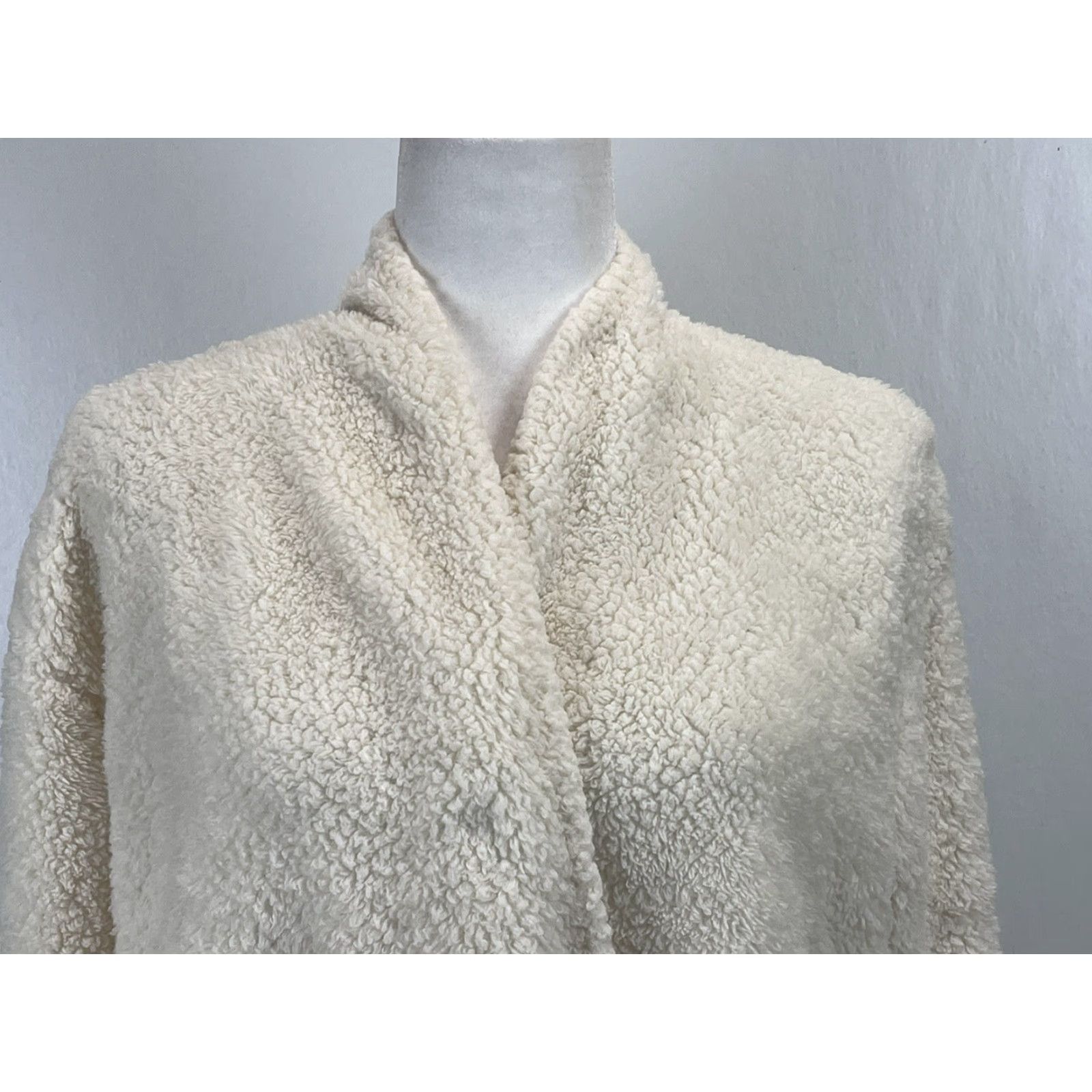 Soft Surroundings Soft Surroundings Cardigan Sz S GUC Single Snap Sherpa Fleece Cozy Up Size S / US 4 / IT 40 - 6 Thumbnail