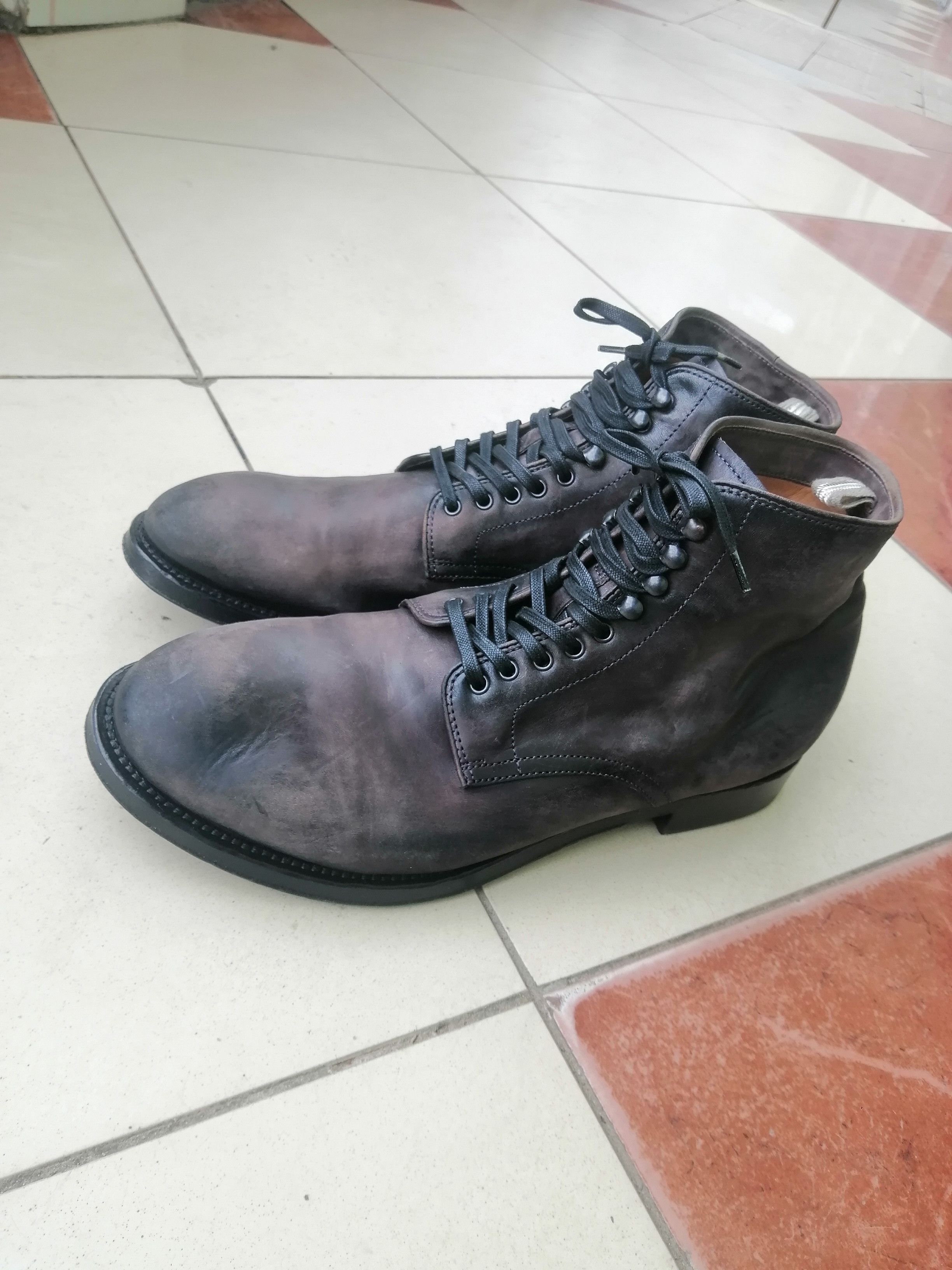 Officine Creative Officine Creative Burnished Leather Lace-Up Boots Size US 8 / EU 41 - 4 Thumbnail