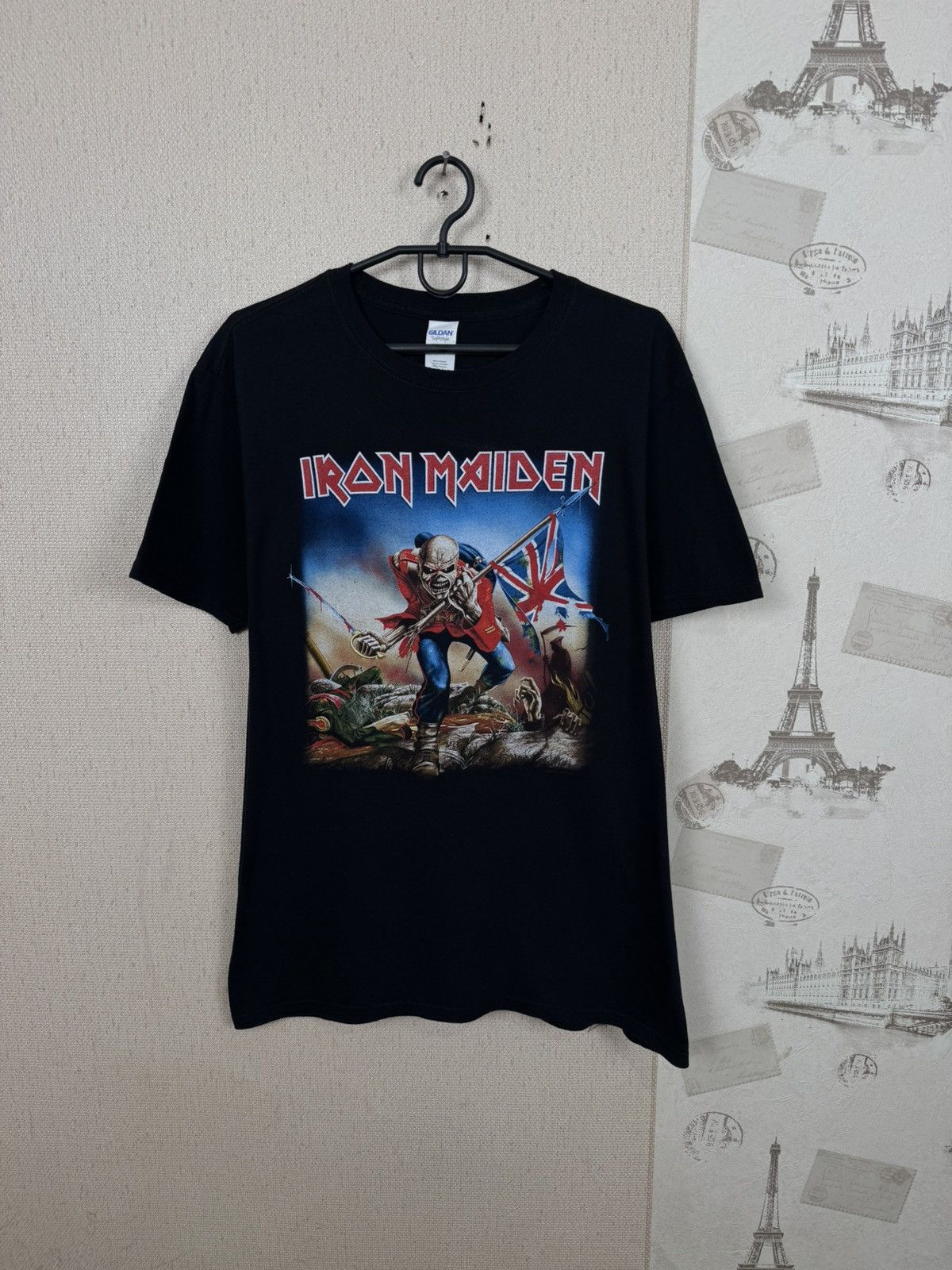 Other Vintage Iron Maiden T shirt The Trooper Metal Rock Band Sz L Size US L / EU 52-54 / 3 - 3 Thumbnail