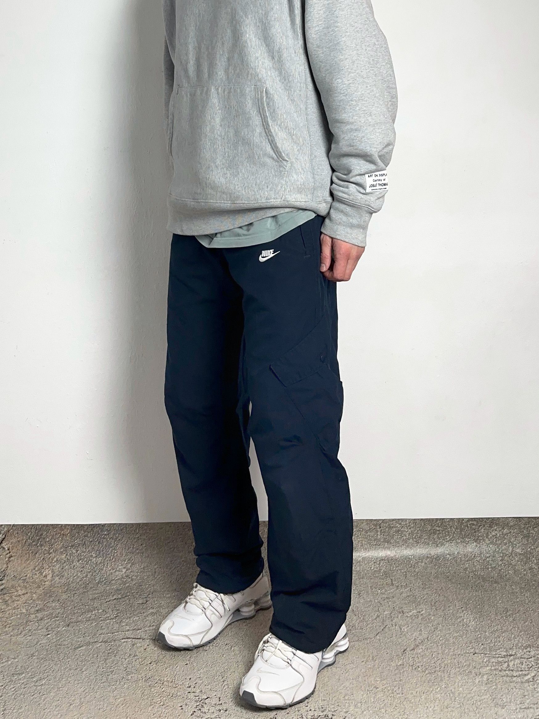 Nike × Vintage Vintage 00s RARE Nike Track Pants Baggy Nylon m Size US 34 / EU 50 - 2 Thumbnail