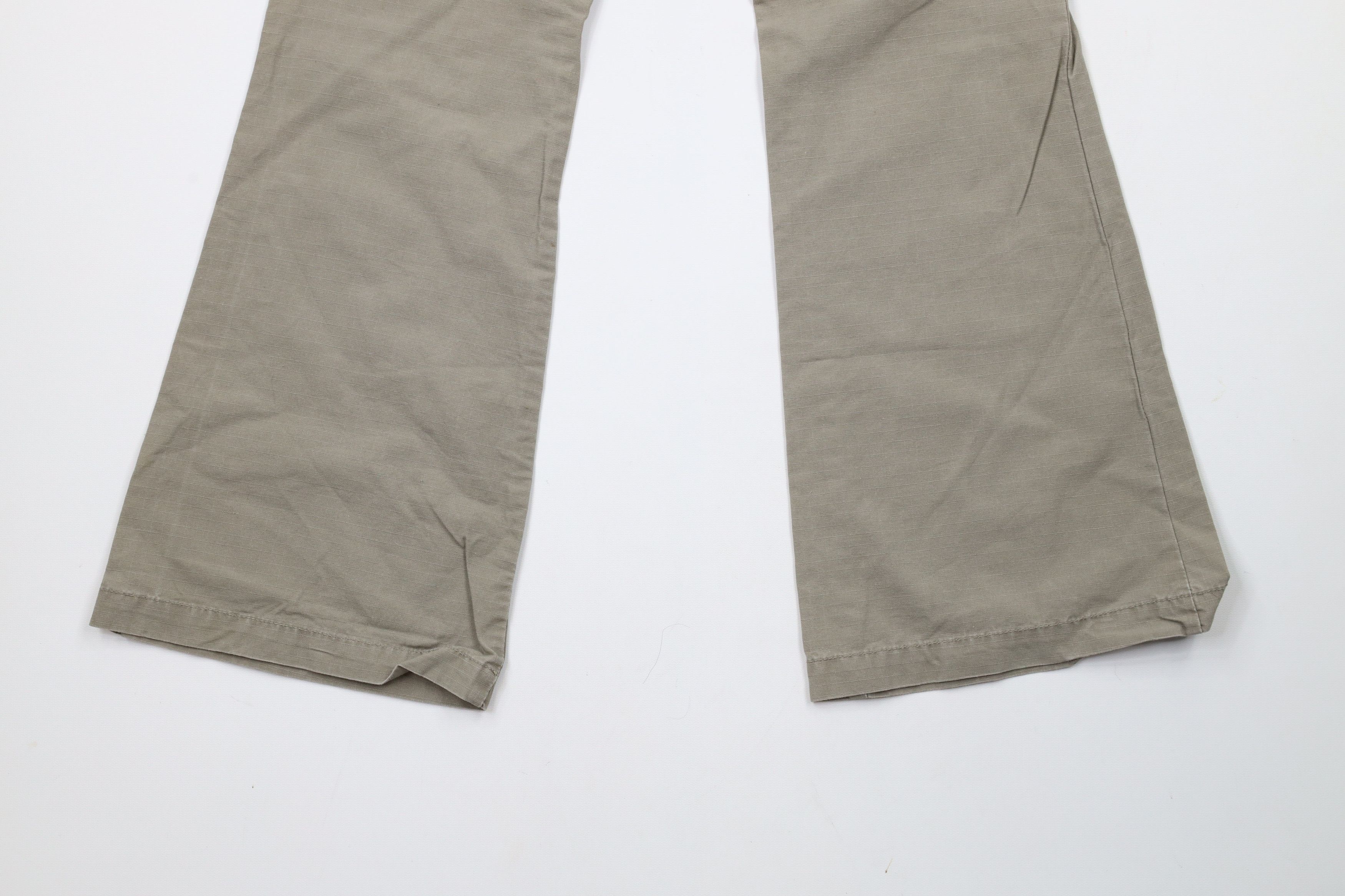 Vintage Vintage 90s Y2K Streetwear Doll Ripstop Flared Cargo Pants Size 26" / US 2 / IT 38 - 11 Thumbnail
