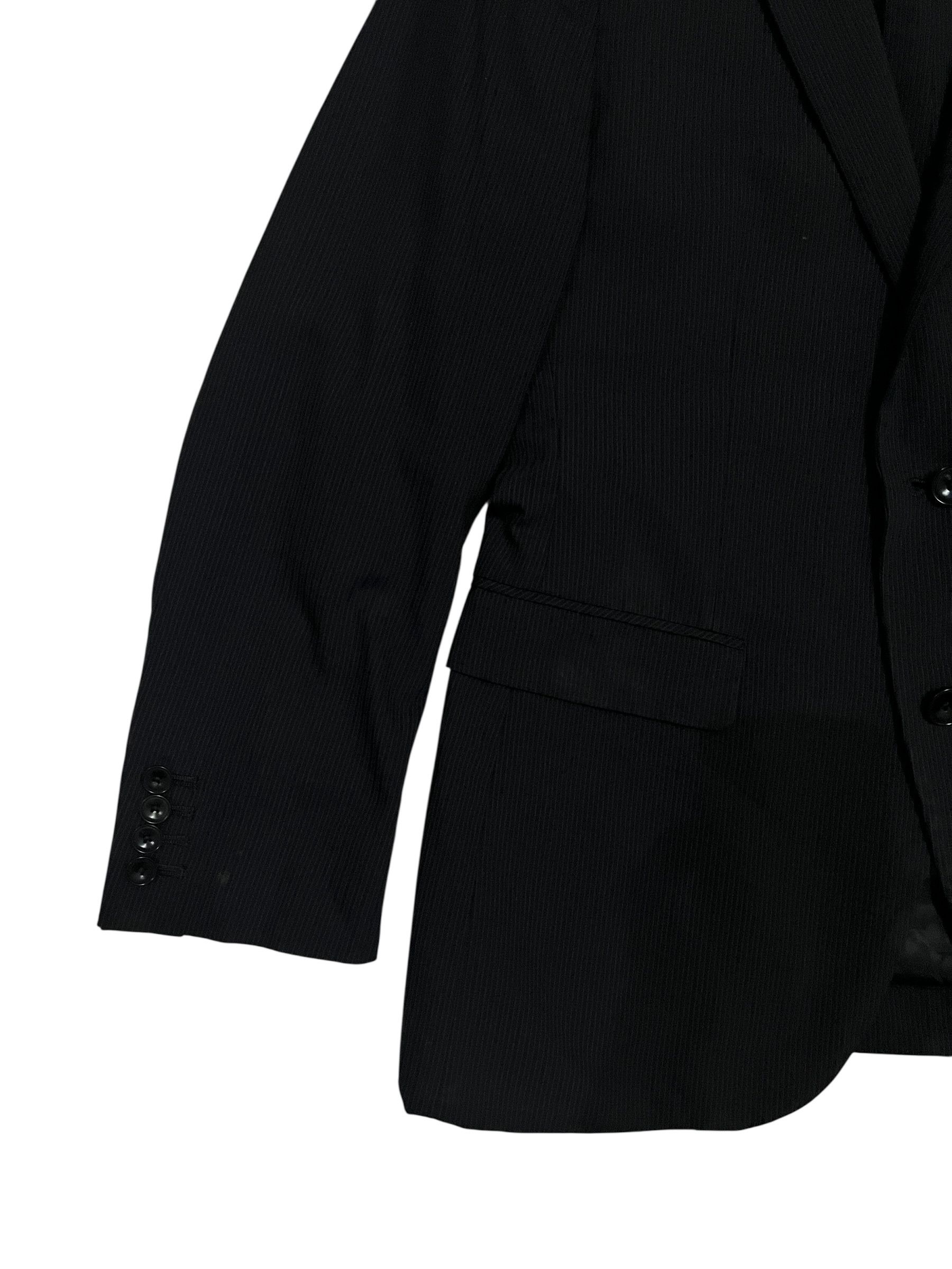 Yohji Yamamoto Y’SACCS SACSNY PINTSTRIPES BLAZER Size S / US 4 / IT 40 - 4 Thumbnail